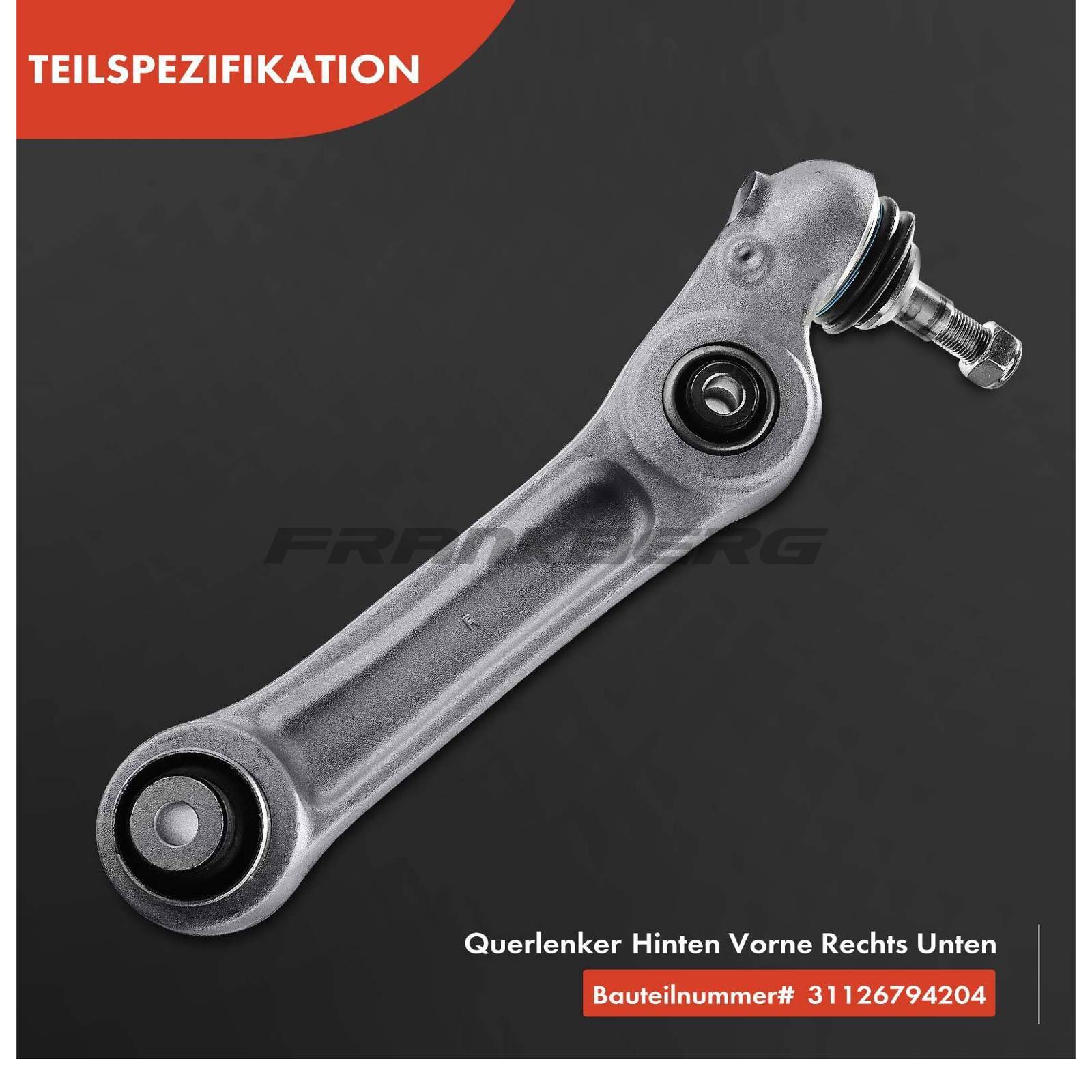 Control/Trailing Arm, wheel suspension