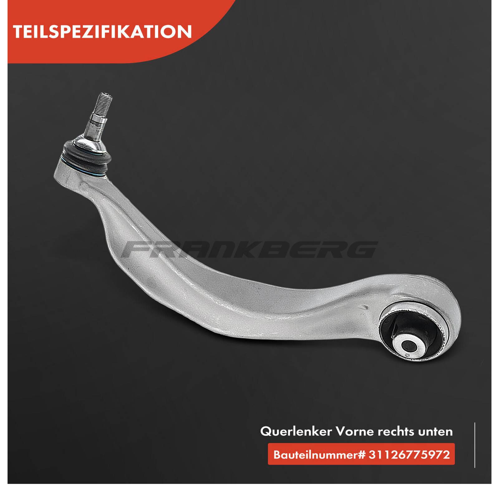 Control/Trailing Arm, wheel suspension
