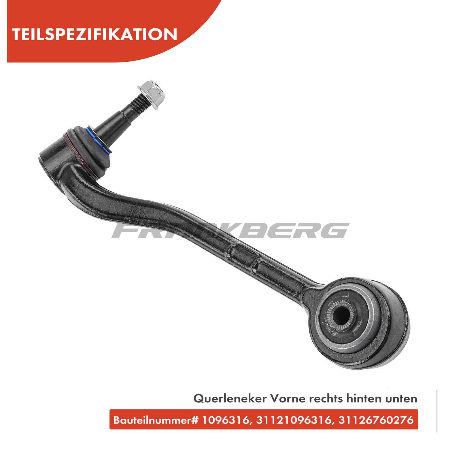Control/Trailing Arm, wheel suspension