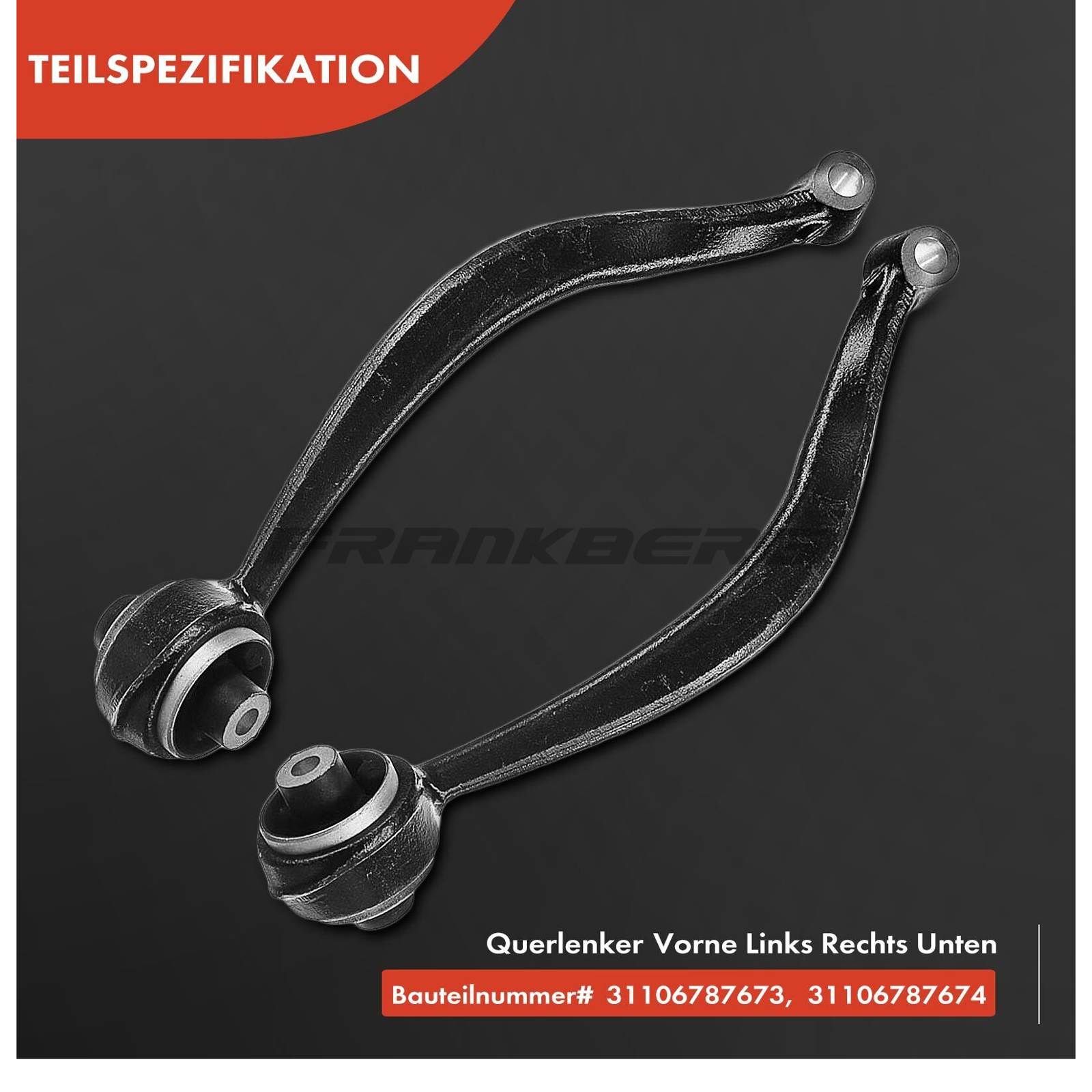 Control/Trailing Arm, wheel suspension