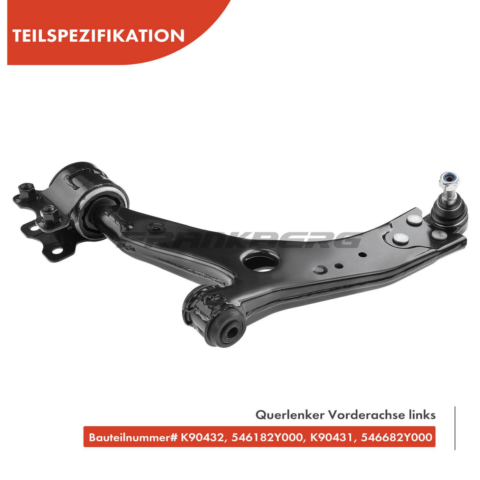 Control/Trailing Arm, wheel suspension