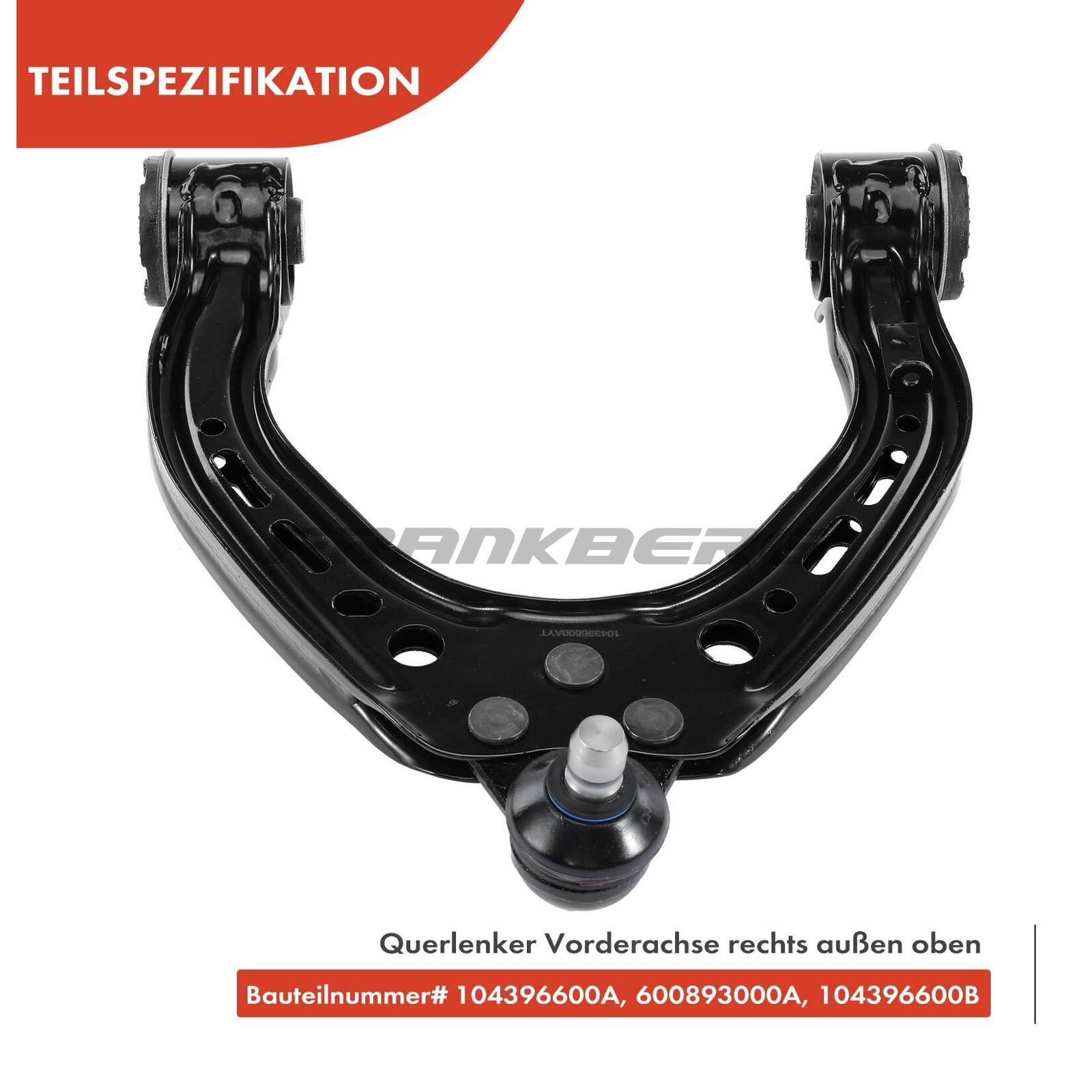 Control/Trailing Arm, wheel suspension