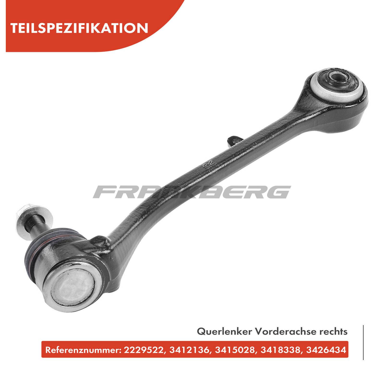 Control/Trailing Arm, wheel suspension