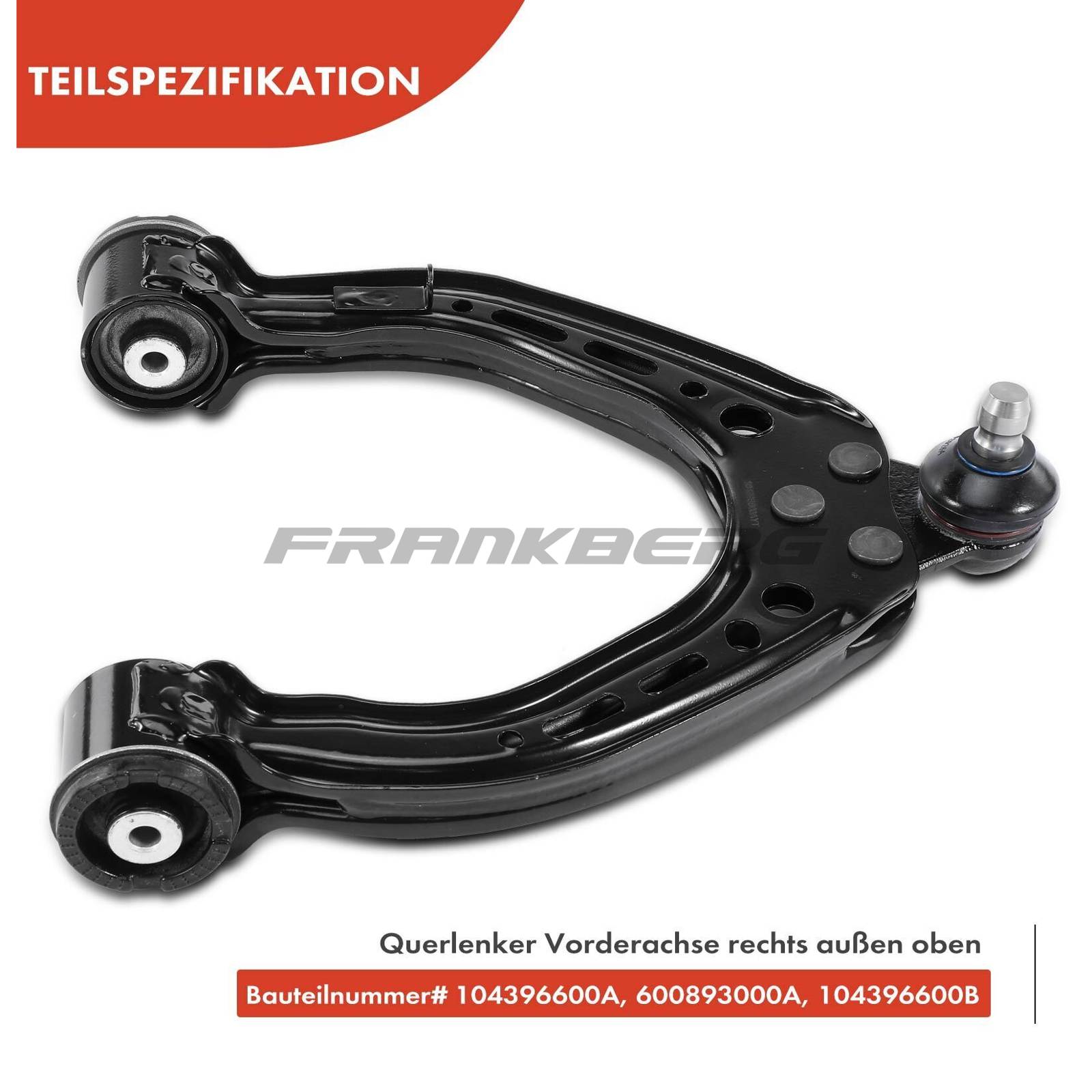 Control/Trailing Arm, wheel suspension