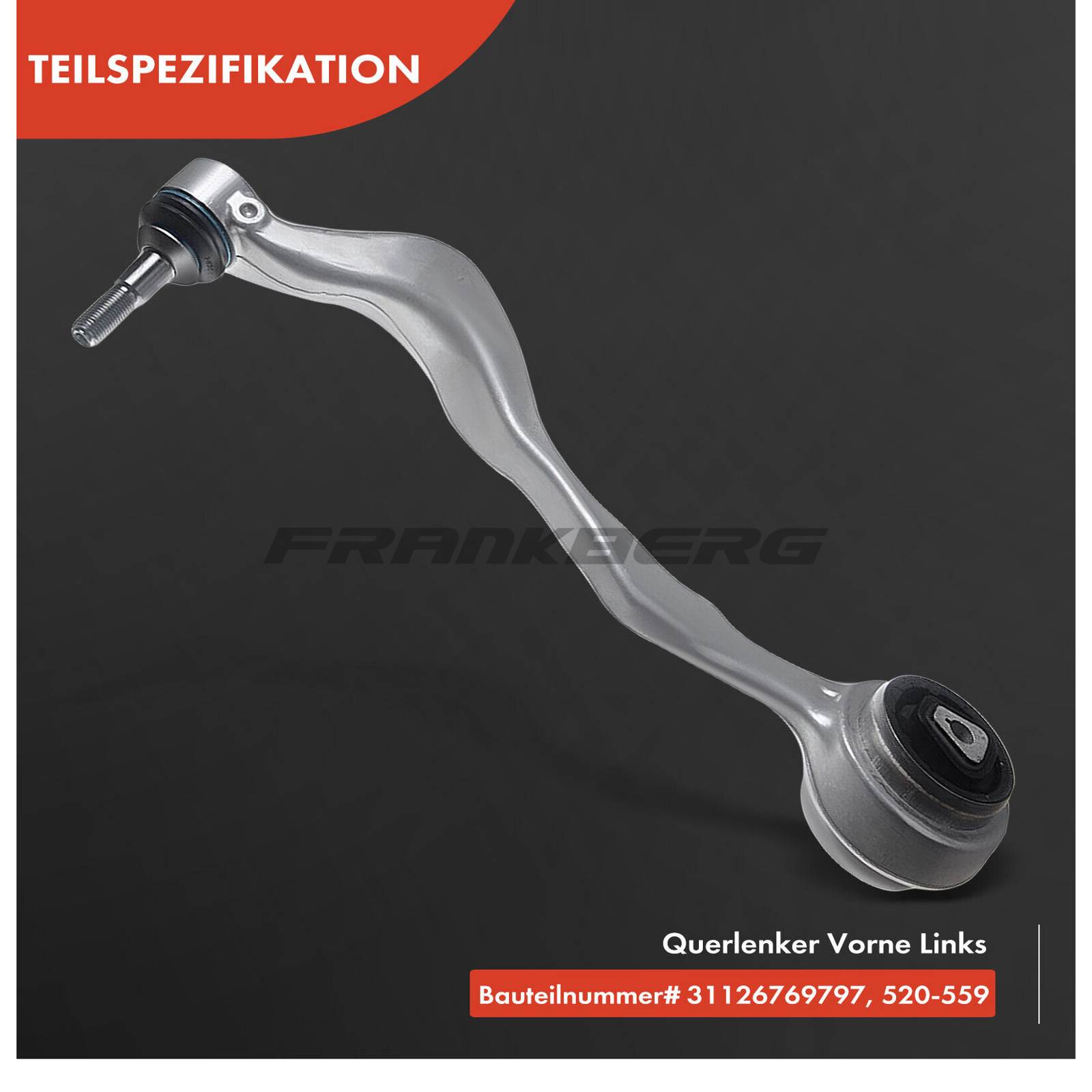 Control/Trailing Arm, wheel suspension
