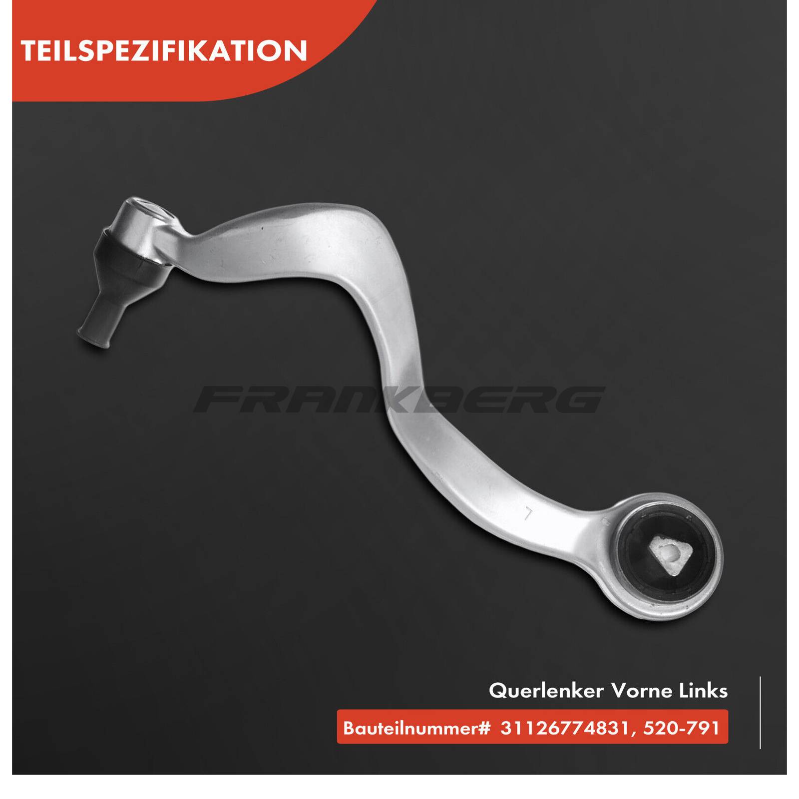 Control/Trailing Arm, wheel suspension