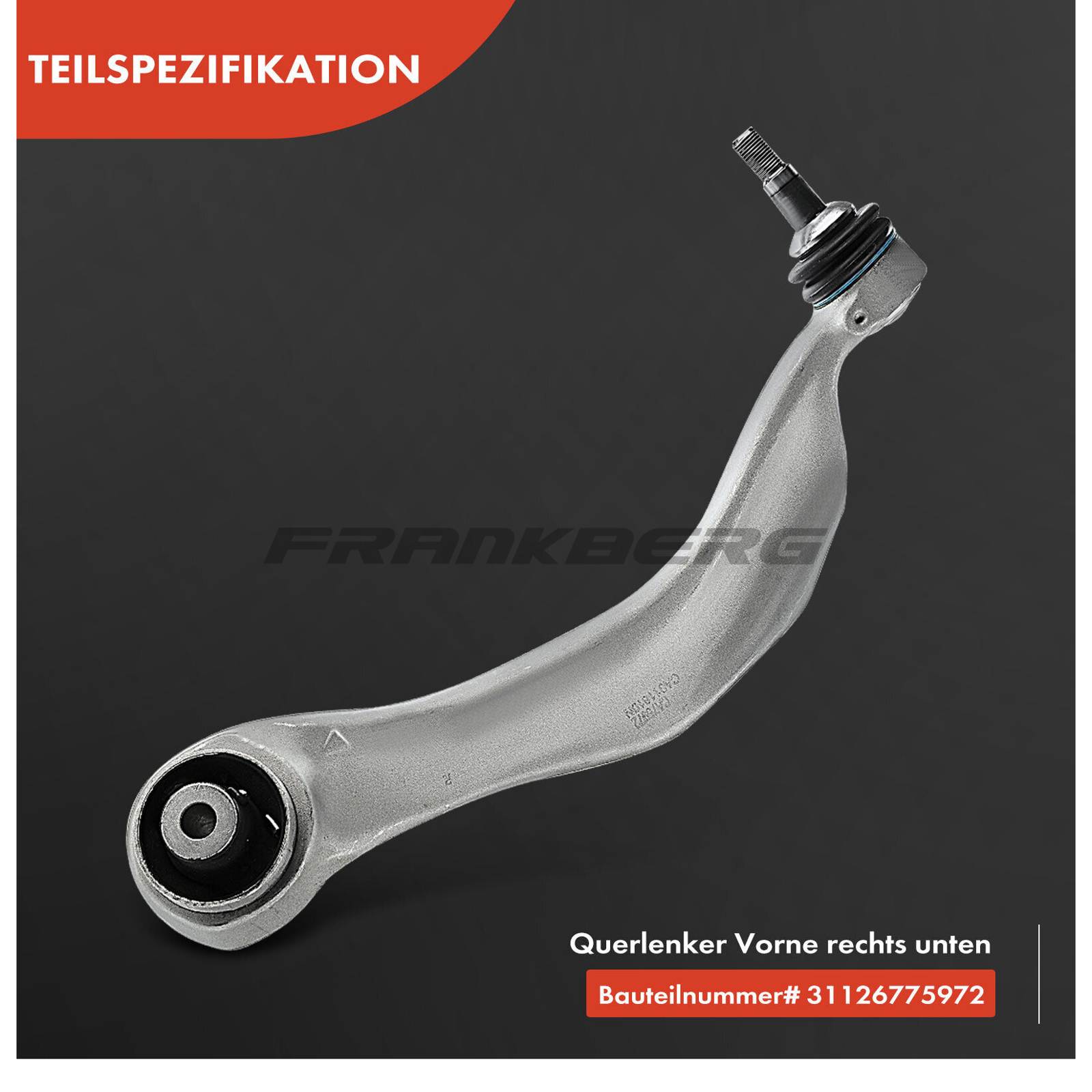 Control/Trailing Arm, wheel suspension