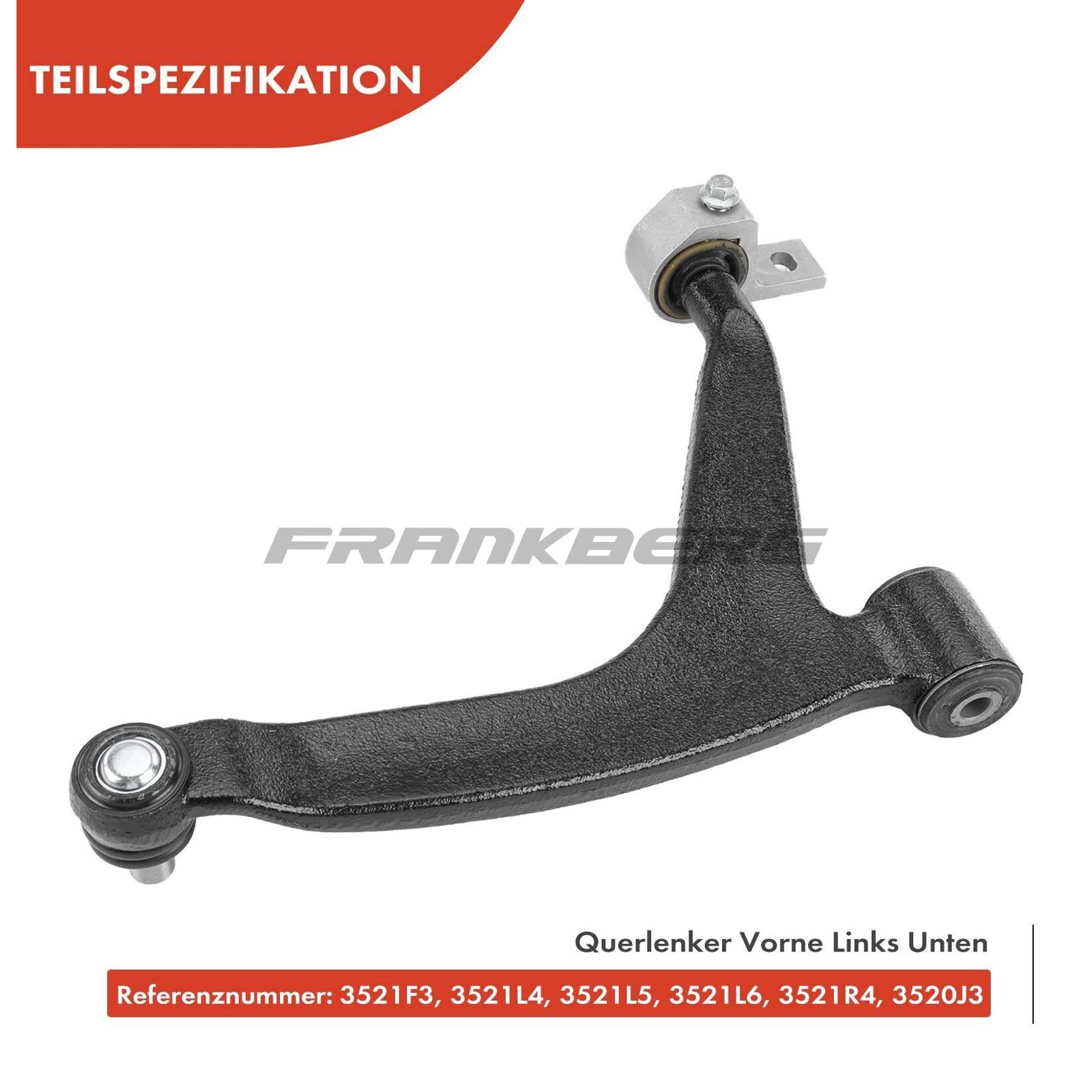 Control/Trailing Arm, wheel suspension
