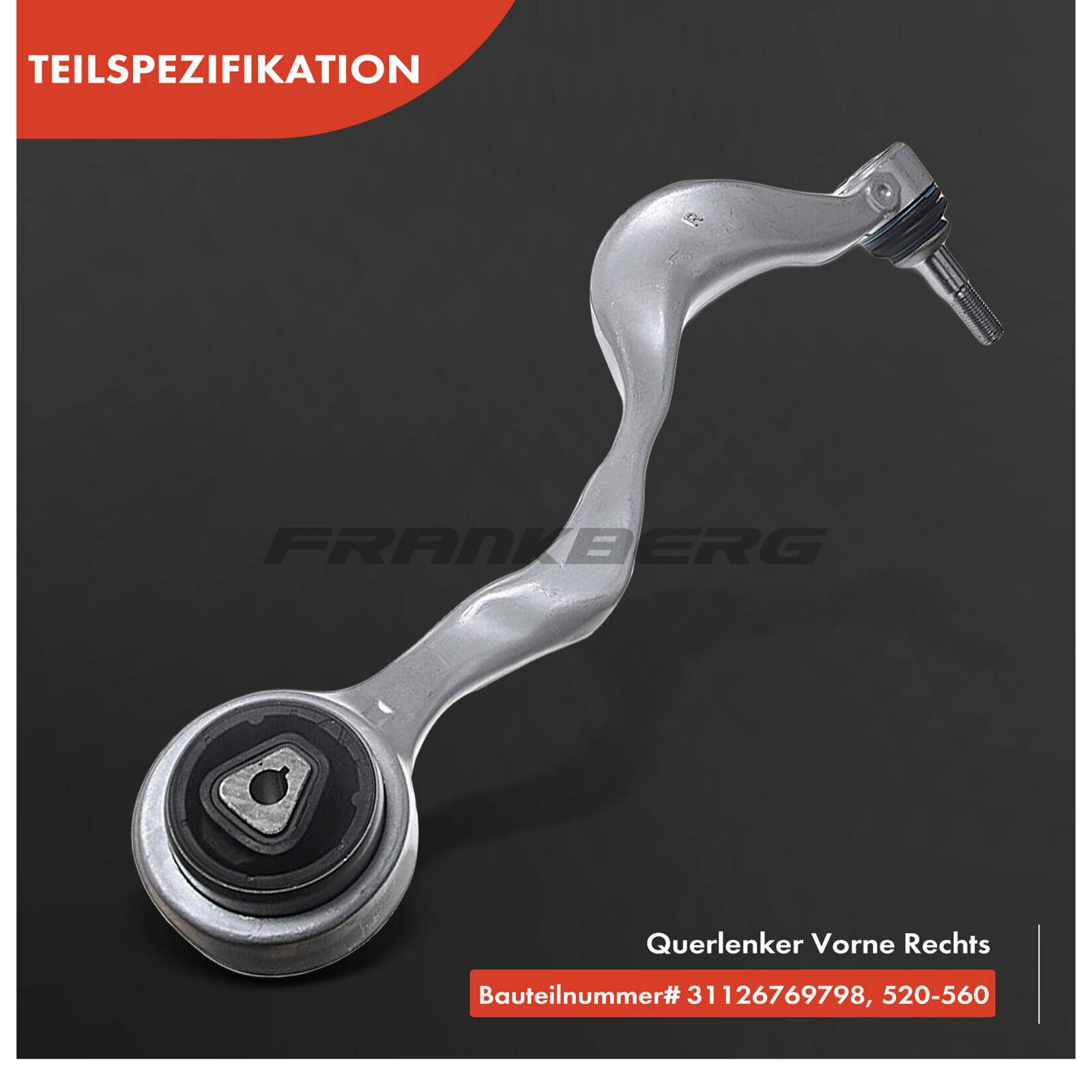 Control/Trailing Arm, wheel suspension