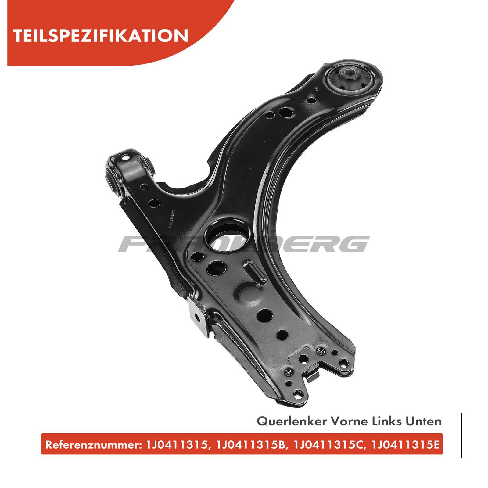 Control/Trailing Arm, wheel suspension