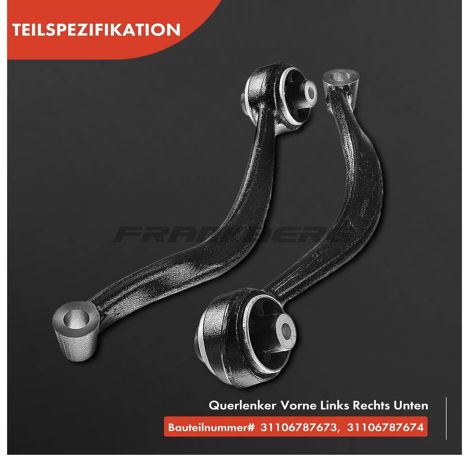 Control/Trailing Arm, wheel suspension