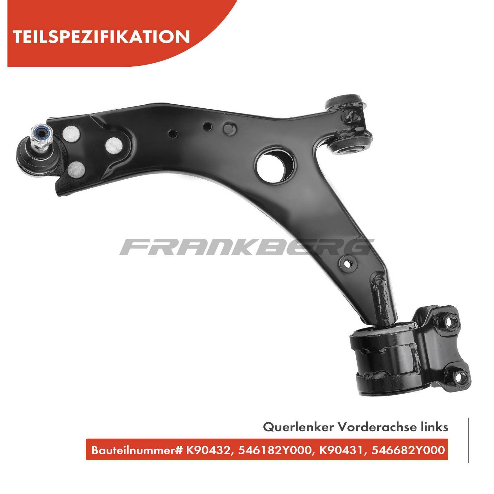 Control/Trailing Arm, wheel suspension