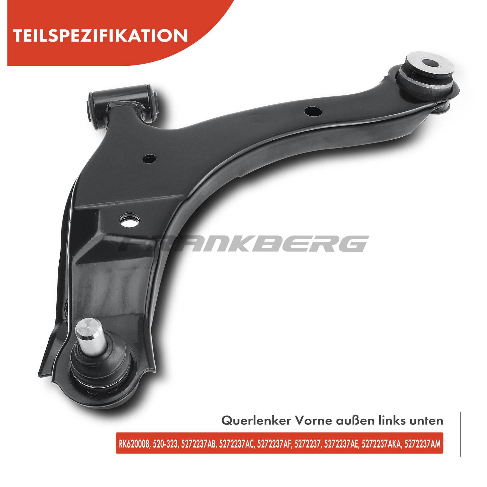 Control/Trailing Arm, wheel suspension
