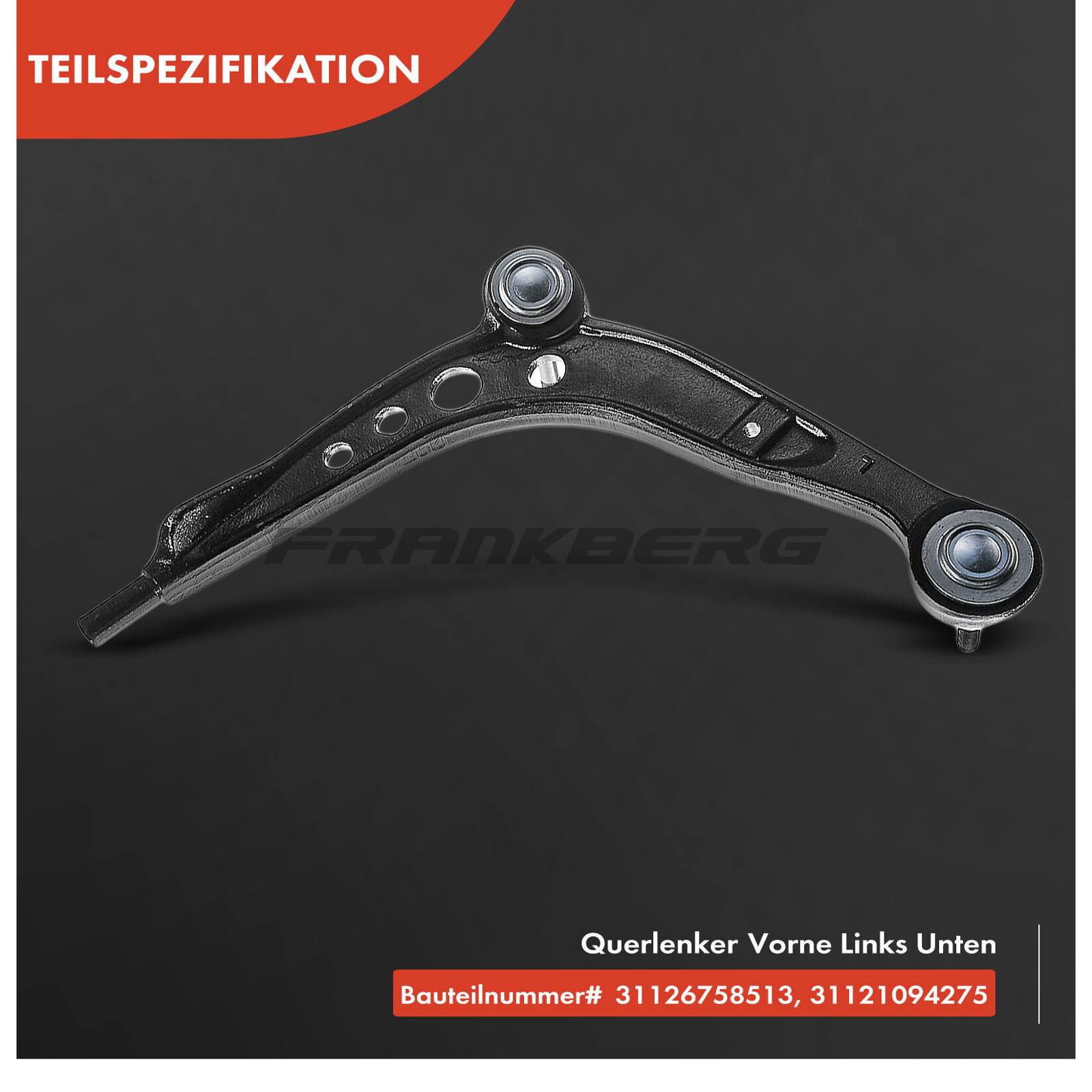 Control/Trailing Arm, wheel suspension