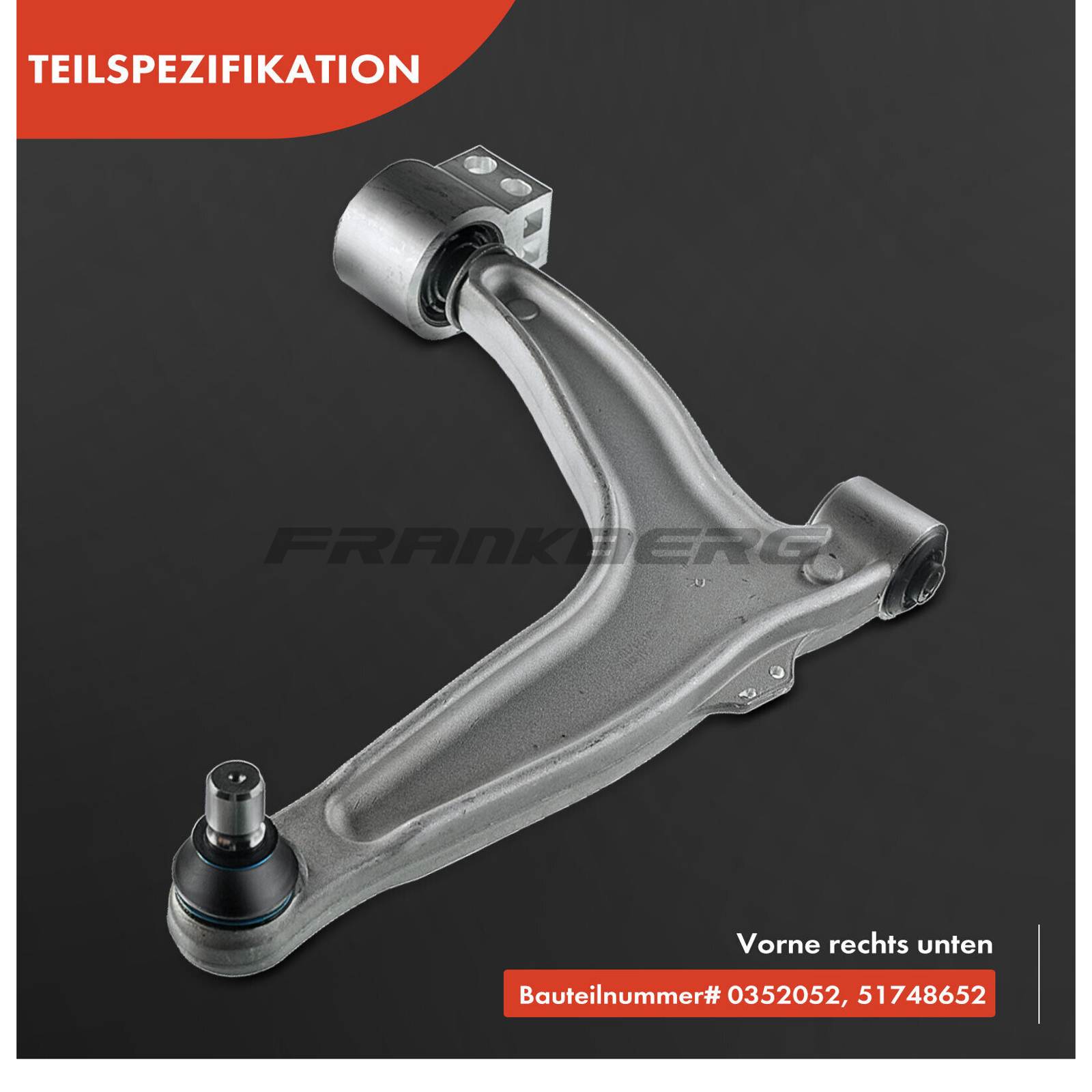 Control/Trailing Arm, wheel suspension