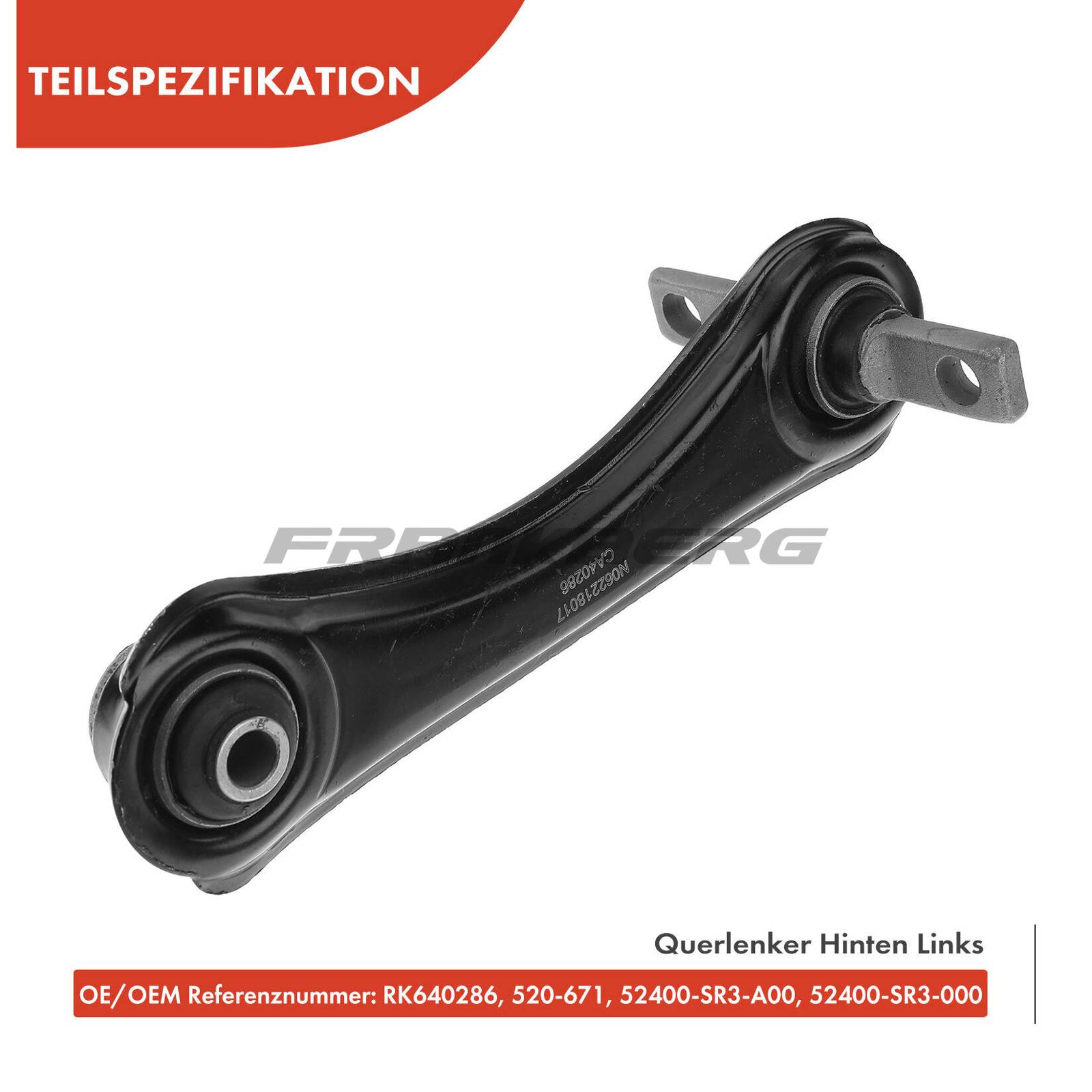 Control/Trailing Arm, wheel suspension
