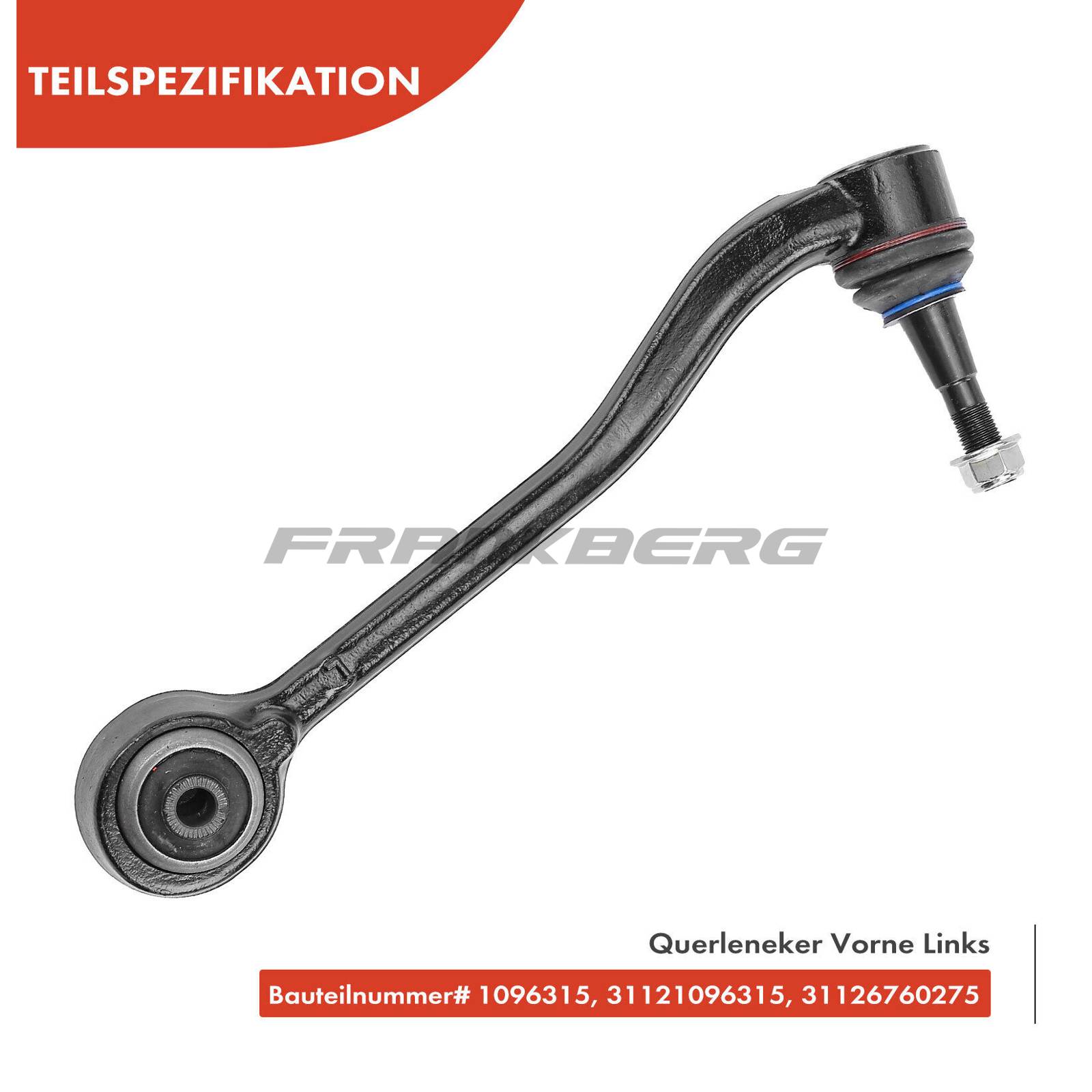Control/Trailing Arm, wheel suspension