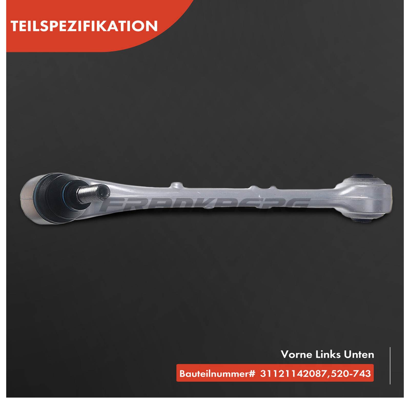 Control/Trailing Arm, wheel suspension