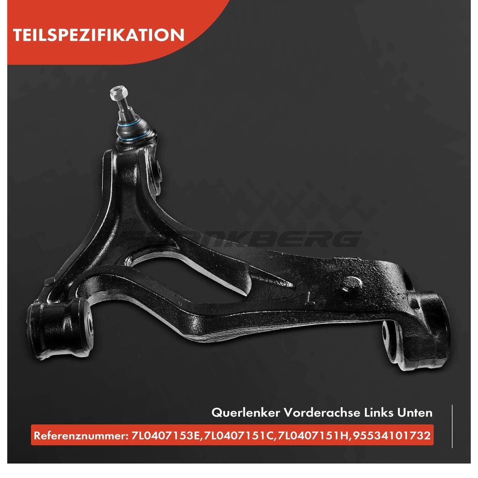 Control/Trailing Arm, wheel suspension