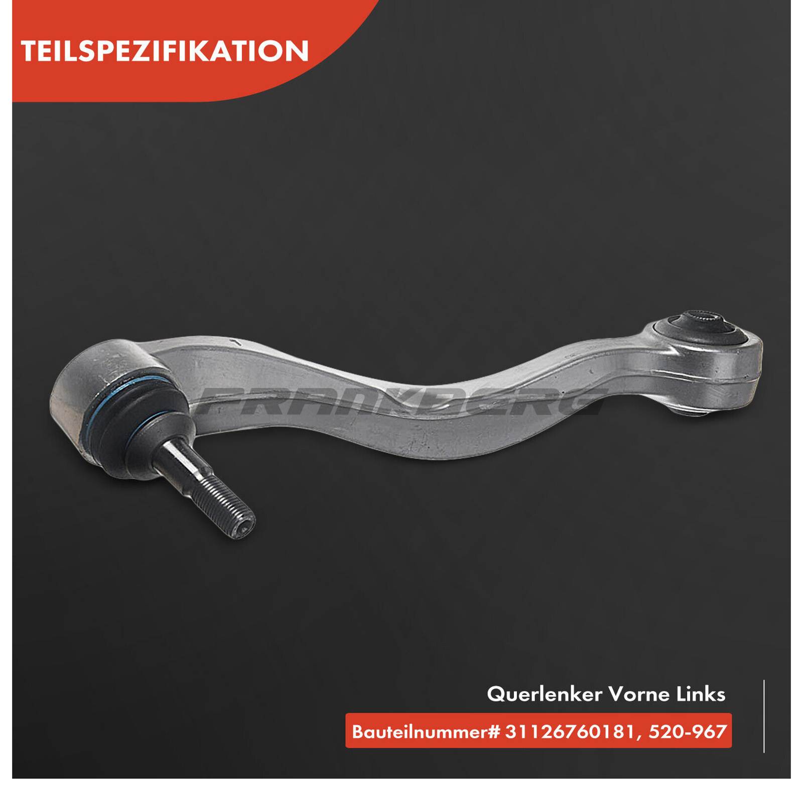 Control/Trailing Arm, wheel suspension