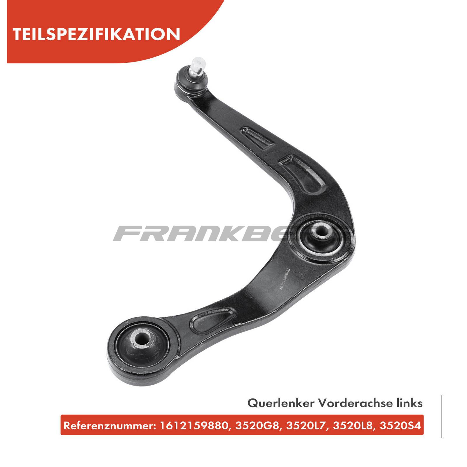 Control/Trailing Arm, wheel suspension