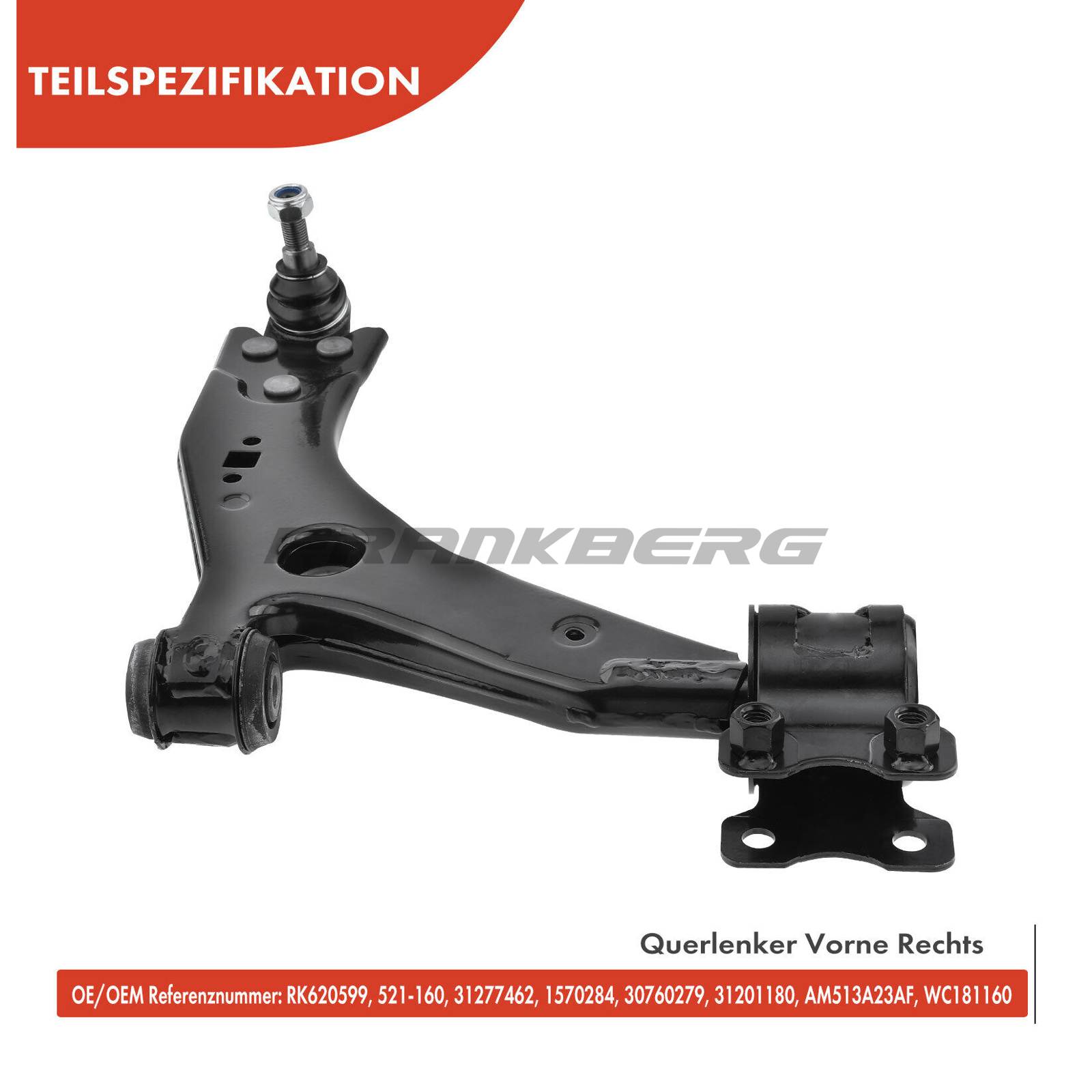 Control/Trailing Arm, wheel suspension