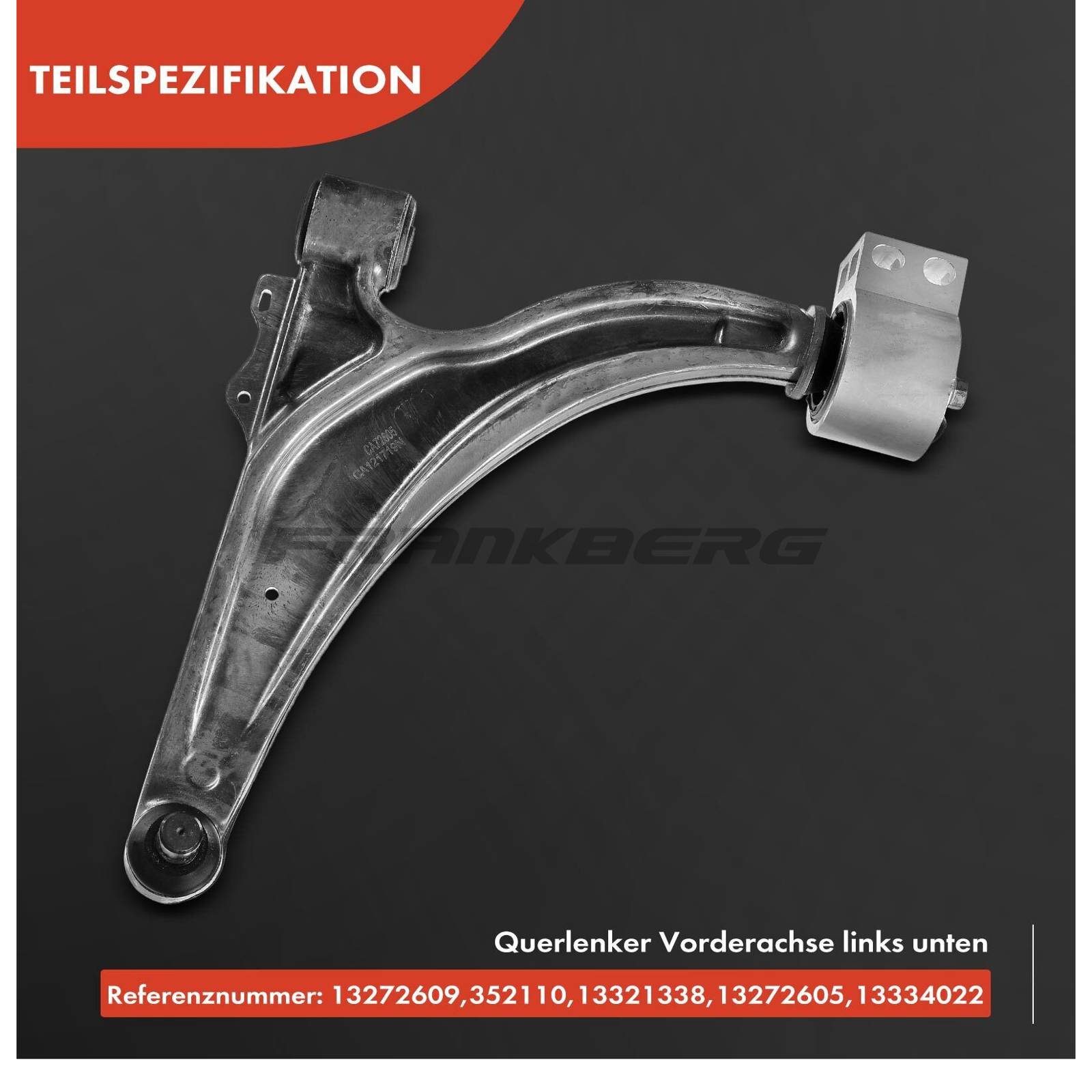 Control/Trailing Arm, wheel suspension