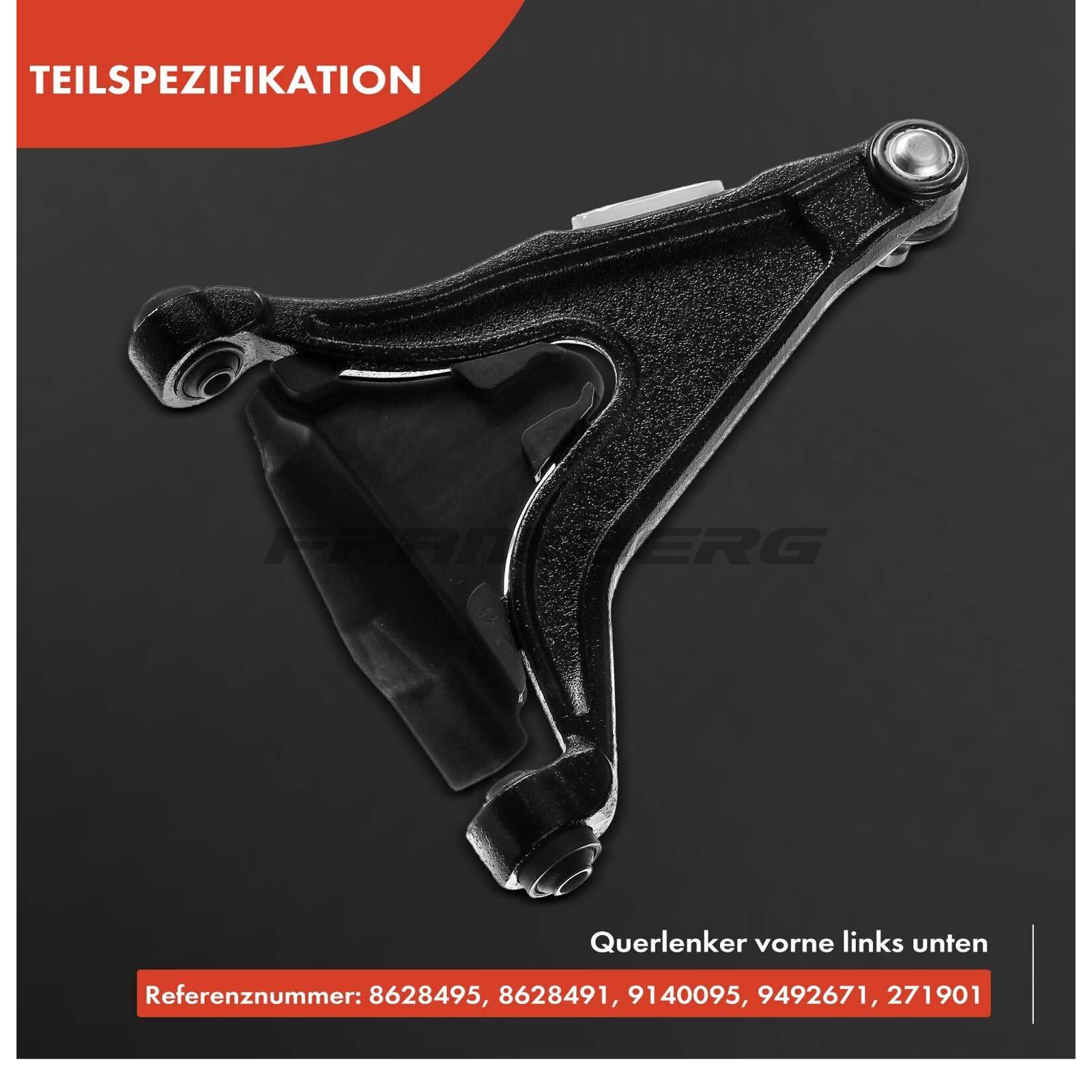 Control/Trailing Arm, wheel suspension
