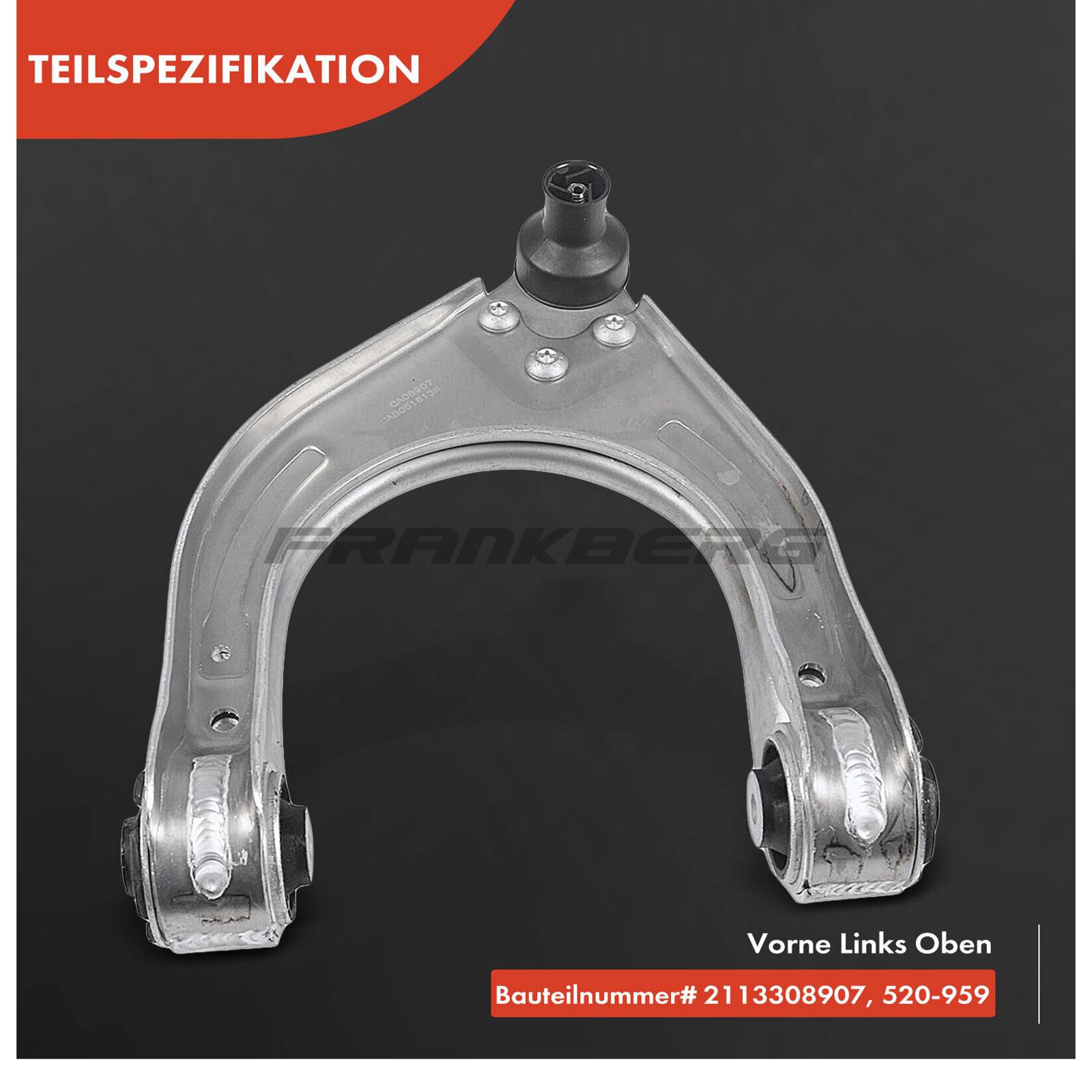 Control/Trailing Arm, wheel suspension