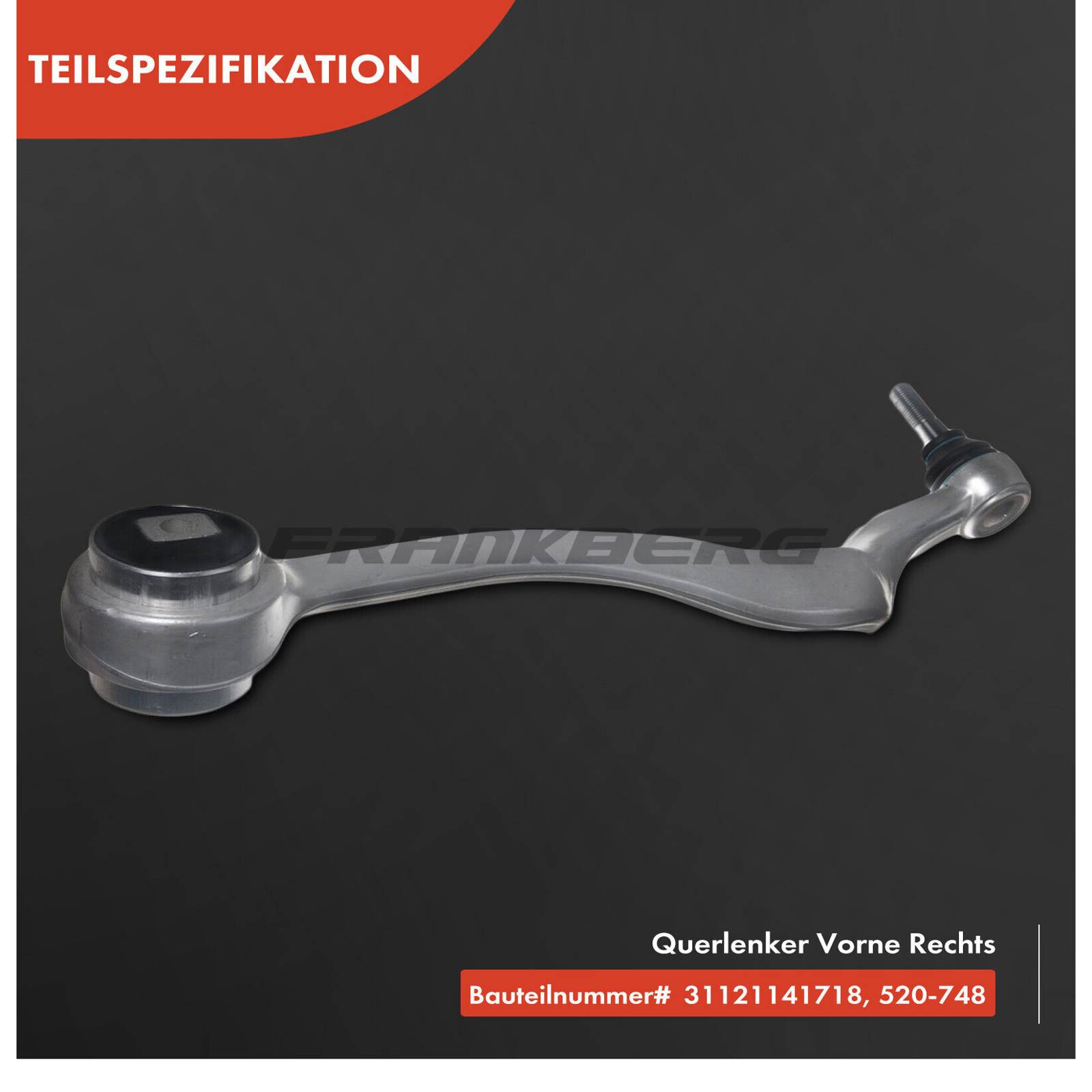 Control/Trailing Arm, wheel suspension