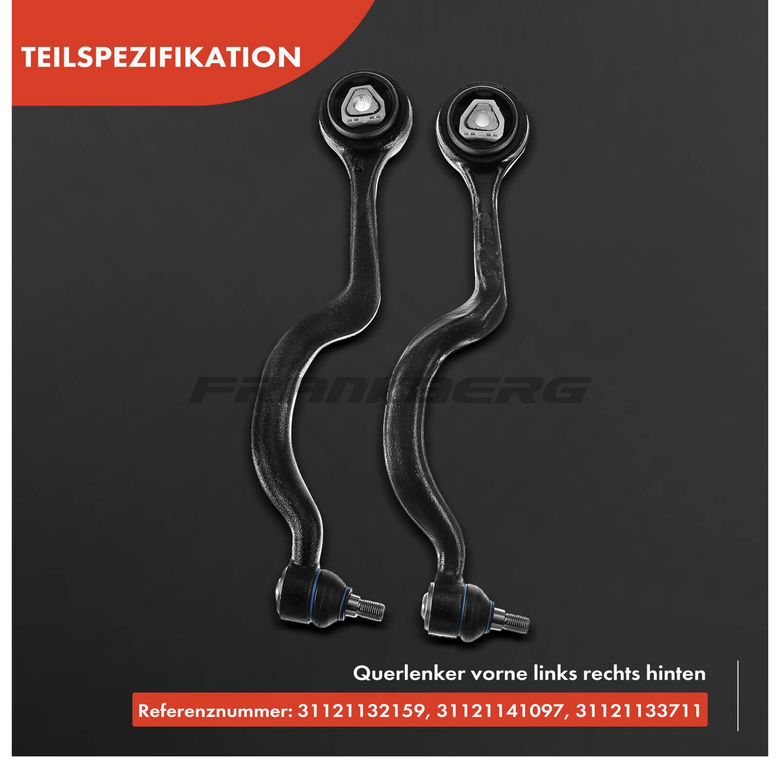 Control/Trailing Arm, wheel suspension