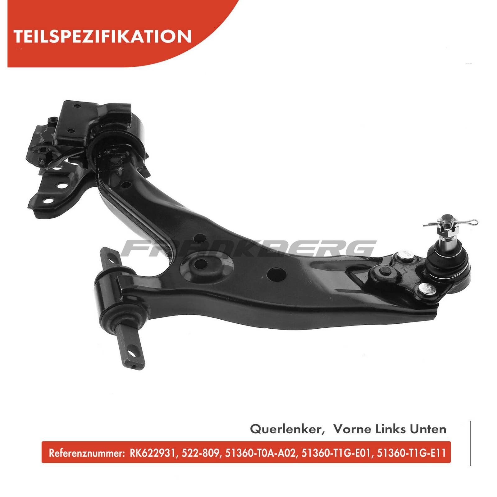 Control/Trailing Arm, wheel suspension