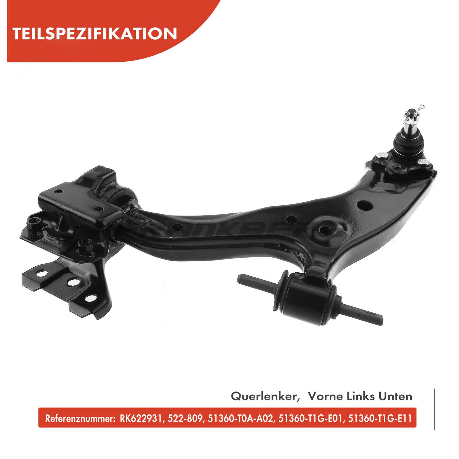 Control/Trailing Arm, wheel suspension