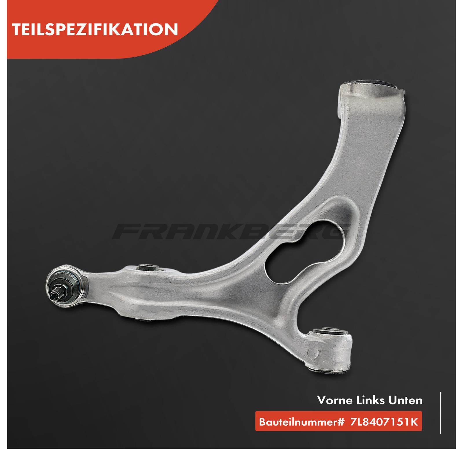 Control/Trailing Arm, wheel suspension