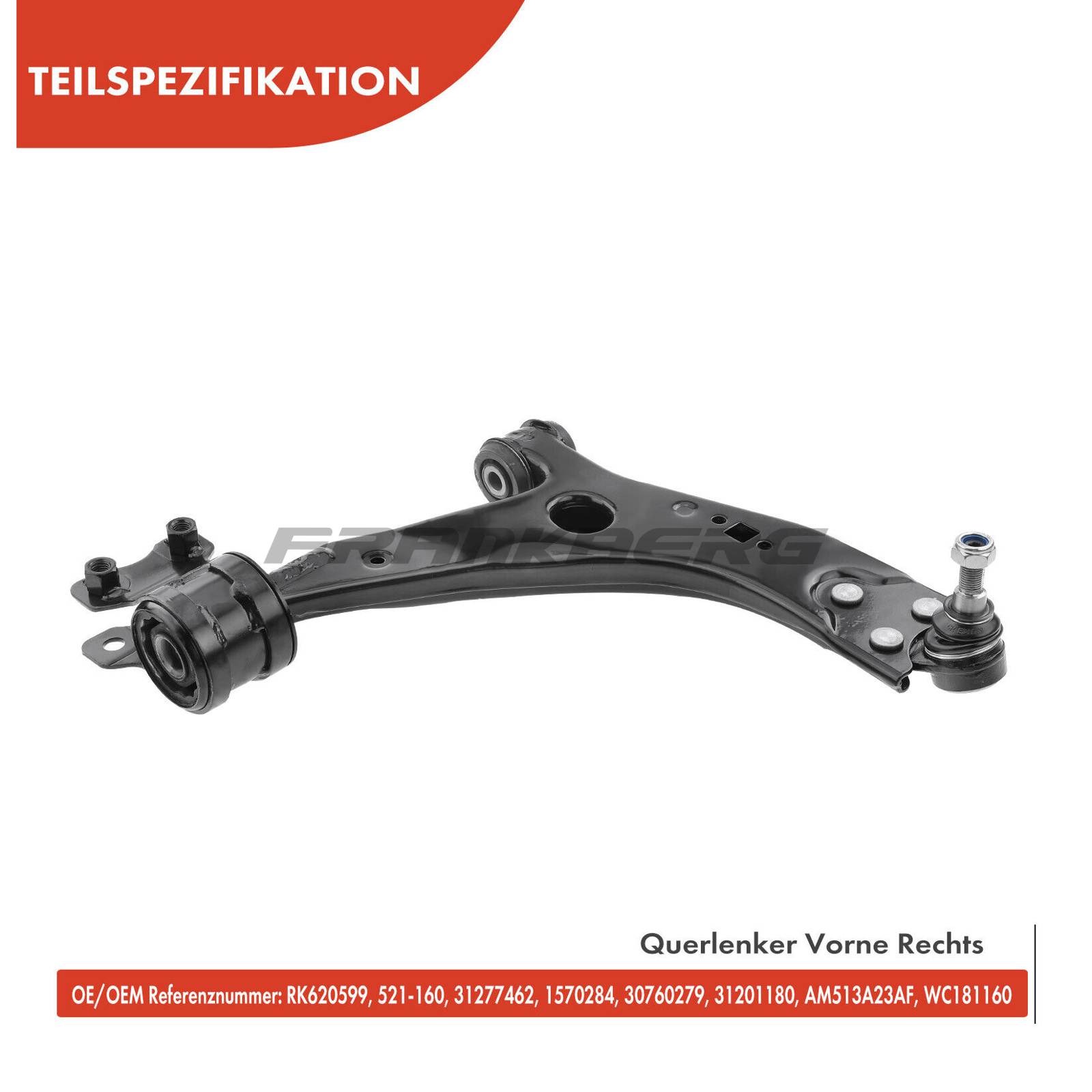 Control/Trailing Arm, wheel suspension