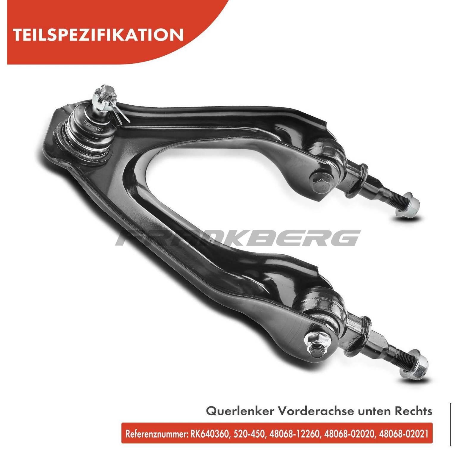 Control/Trailing Arm, wheel suspension