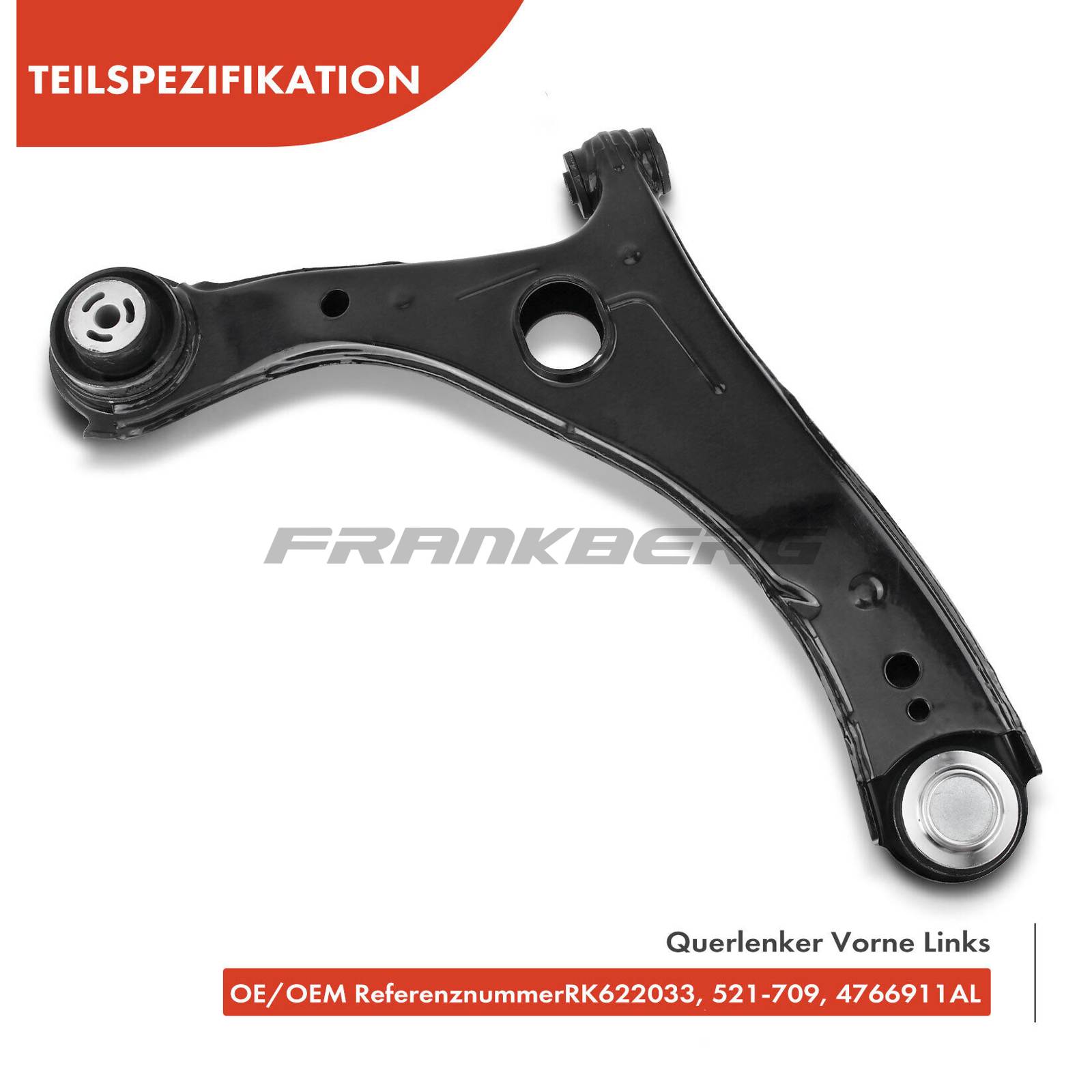 Control/Trailing Arm, wheel suspension
