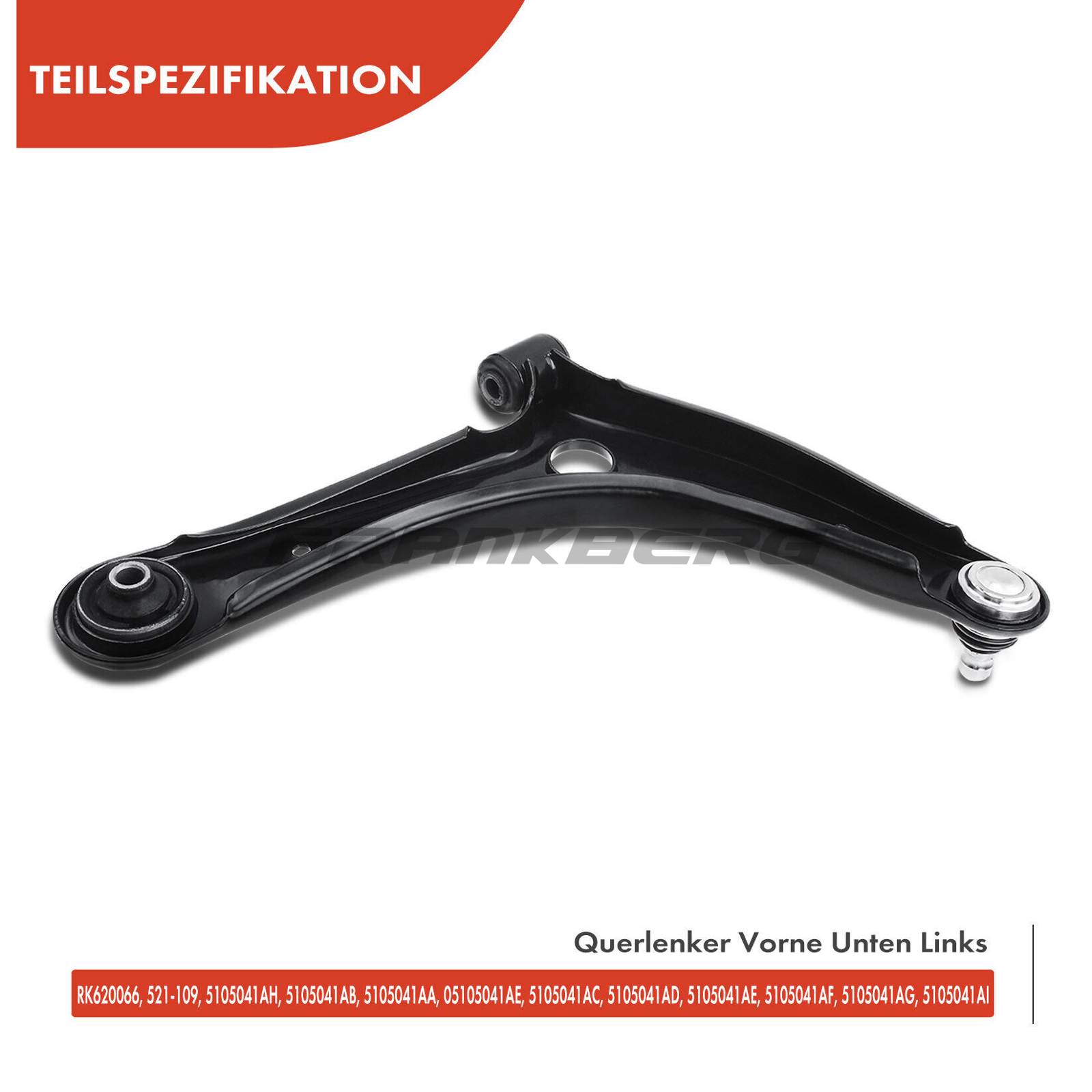 Control/Trailing Arm, wheel suspension