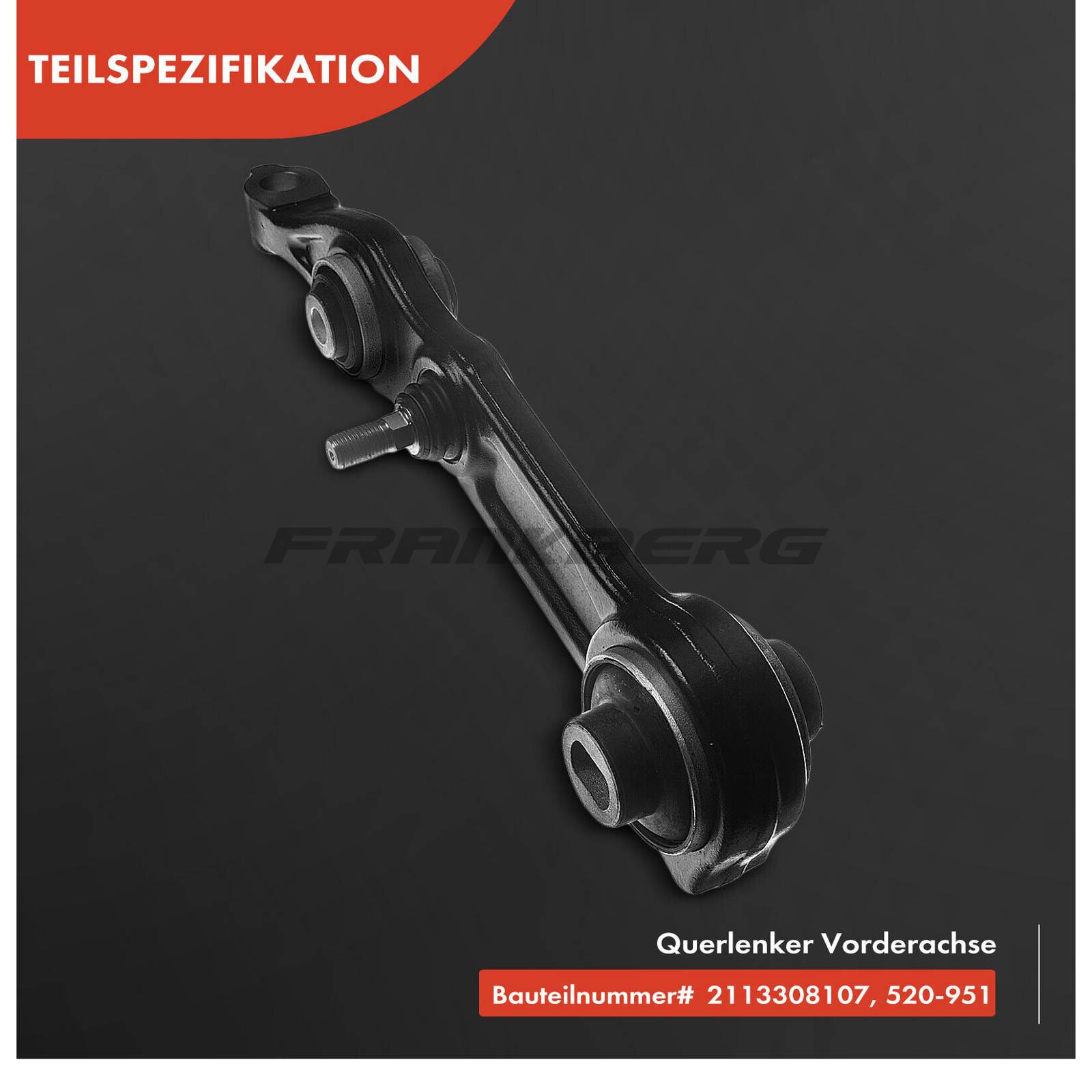 Control/Trailing Arm, wheel suspension