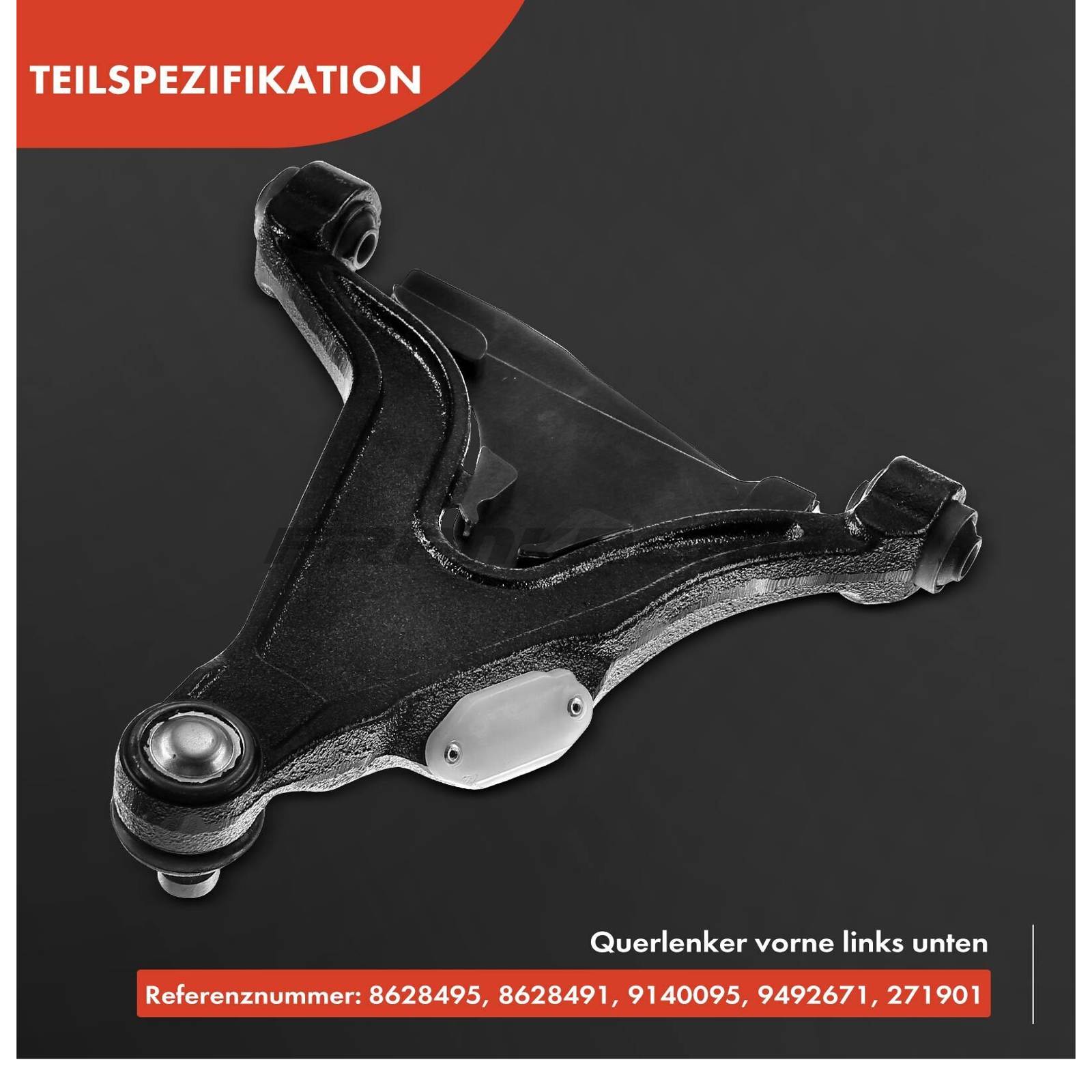 Control/Trailing Arm, wheel suspension