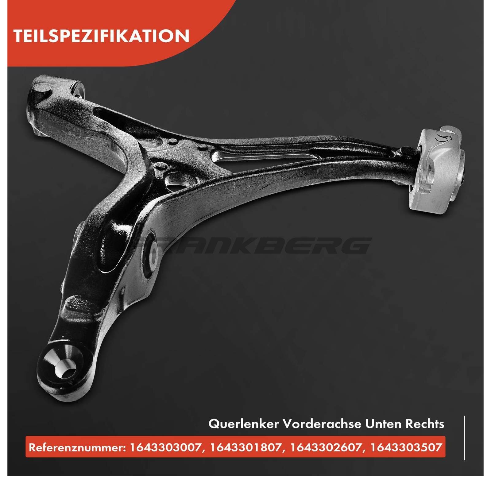 Control/Trailing Arm, wheel suspension