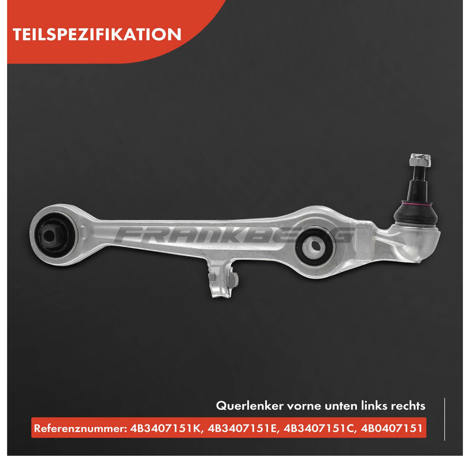 Control/Trailing Arm, wheel suspension