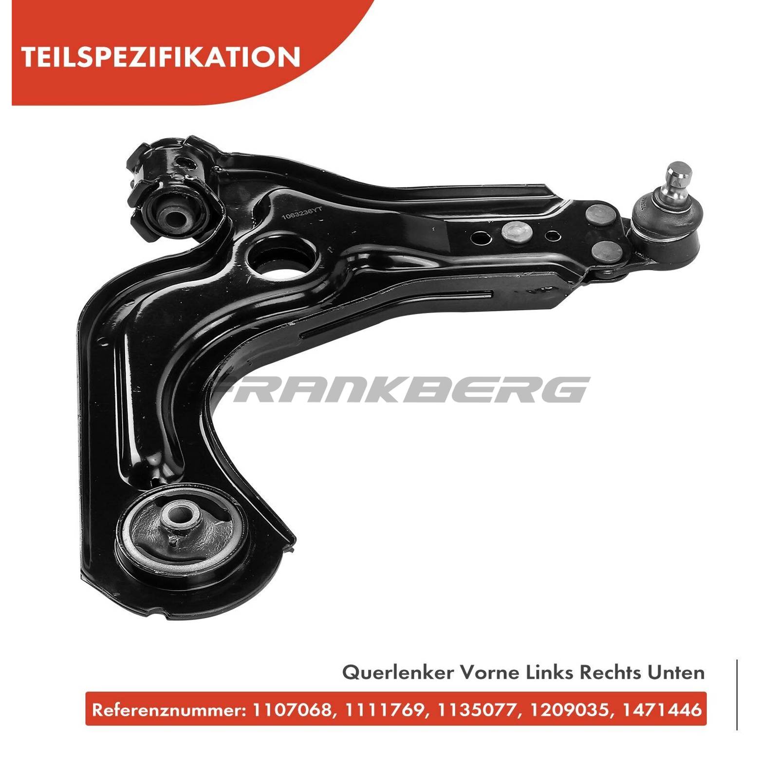 Control/Trailing Arm, wheel suspension