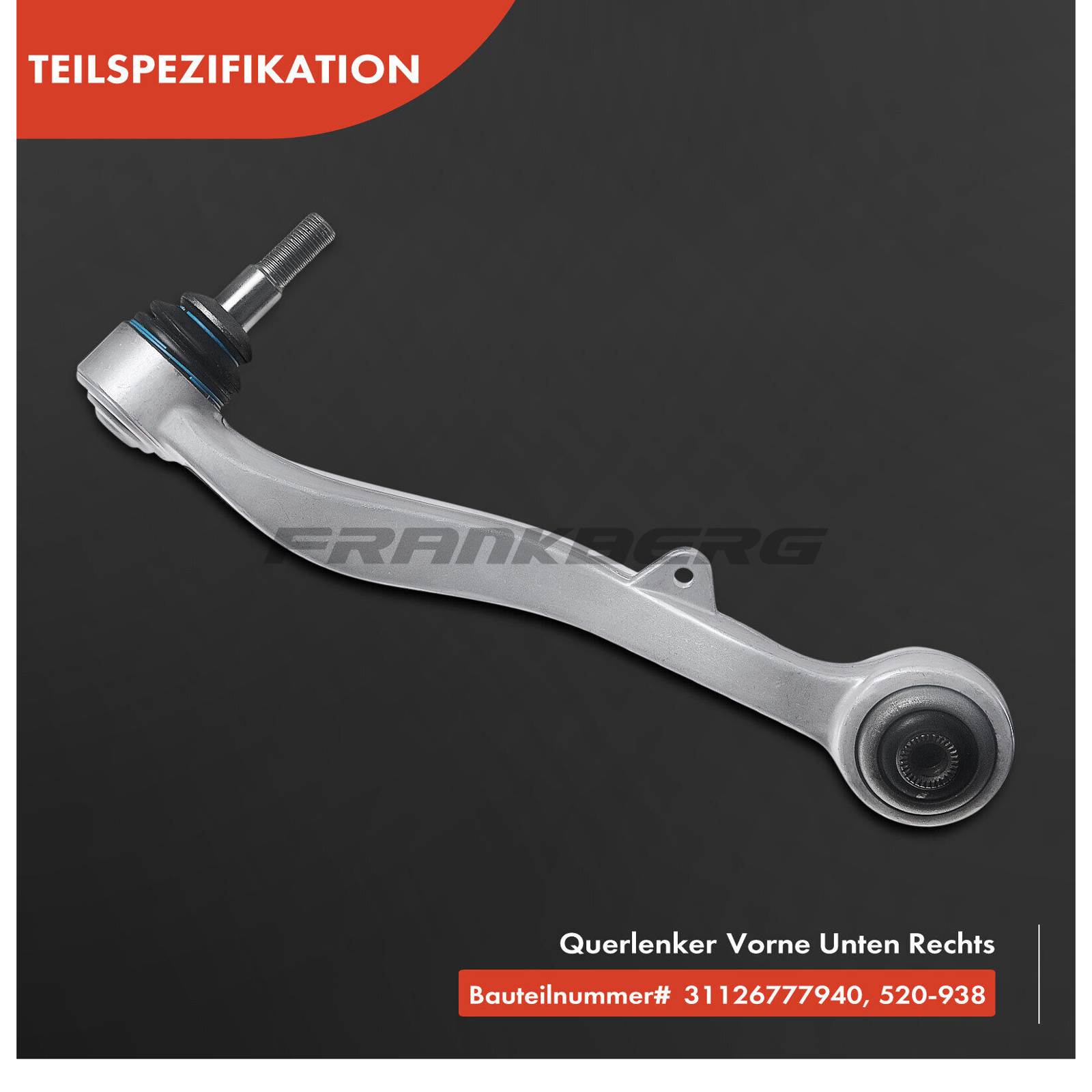 Control/Trailing Arm, wheel suspension