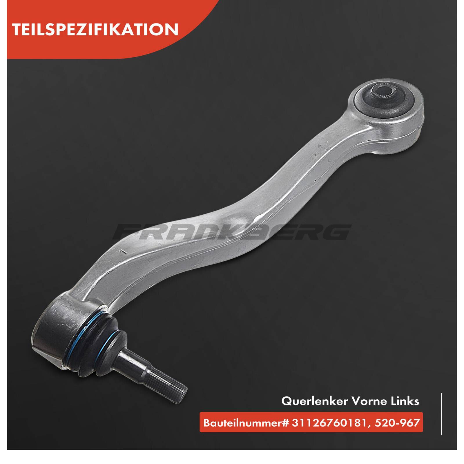 Control/Trailing Arm, wheel suspension