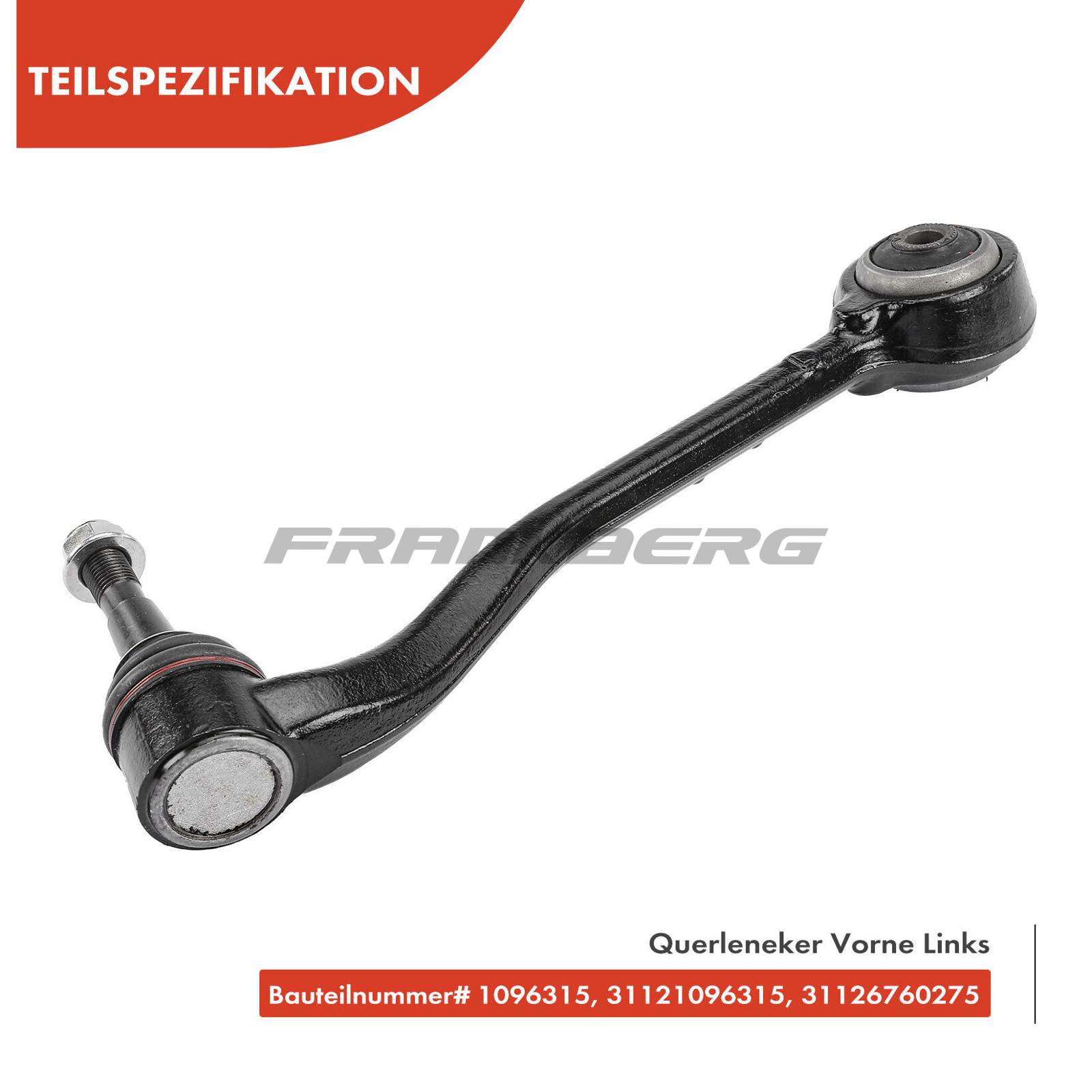 Control/Trailing Arm, wheel suspension