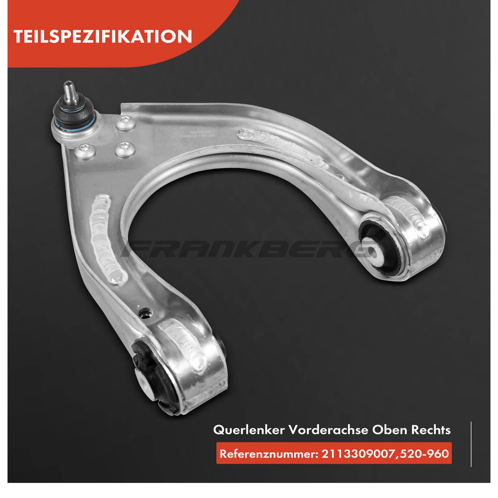 Control/Trailing Arm, wheel suspension