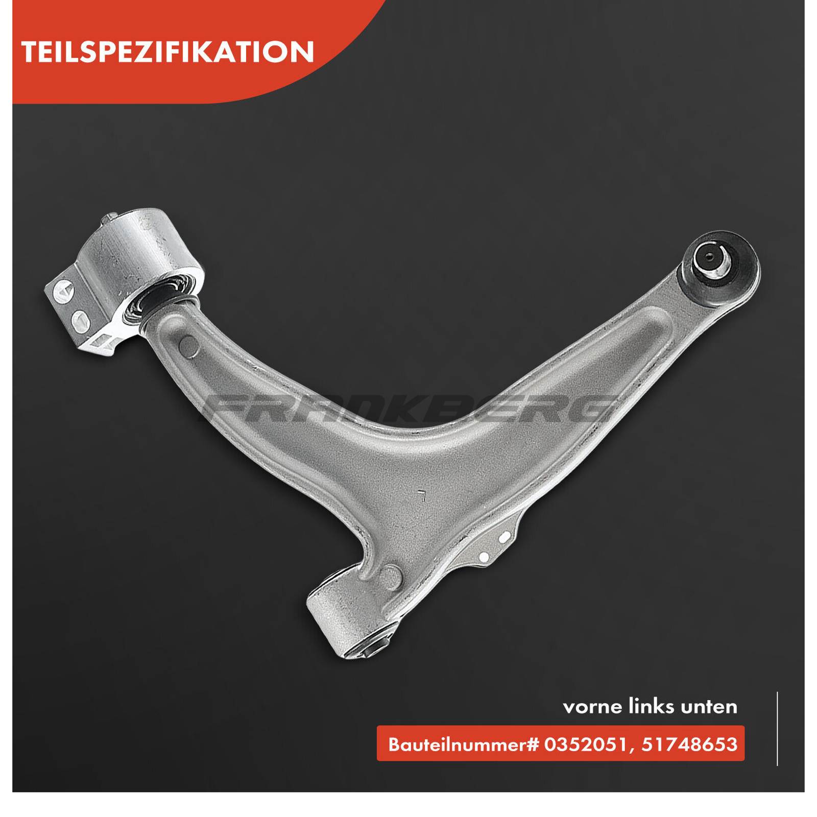 Control/Trailing Arm, wheel suspension