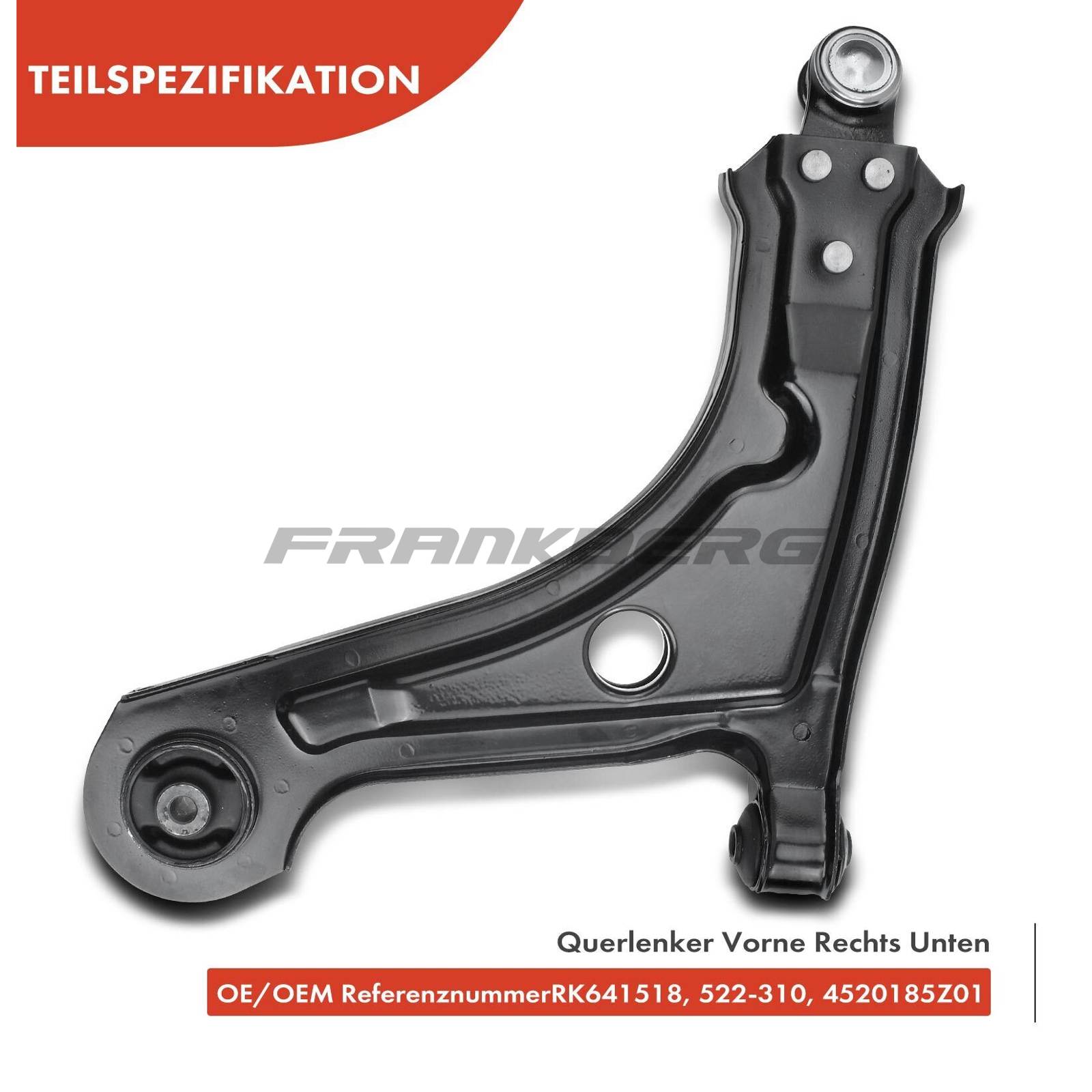 Control/Trailing Arm, wheel suspension