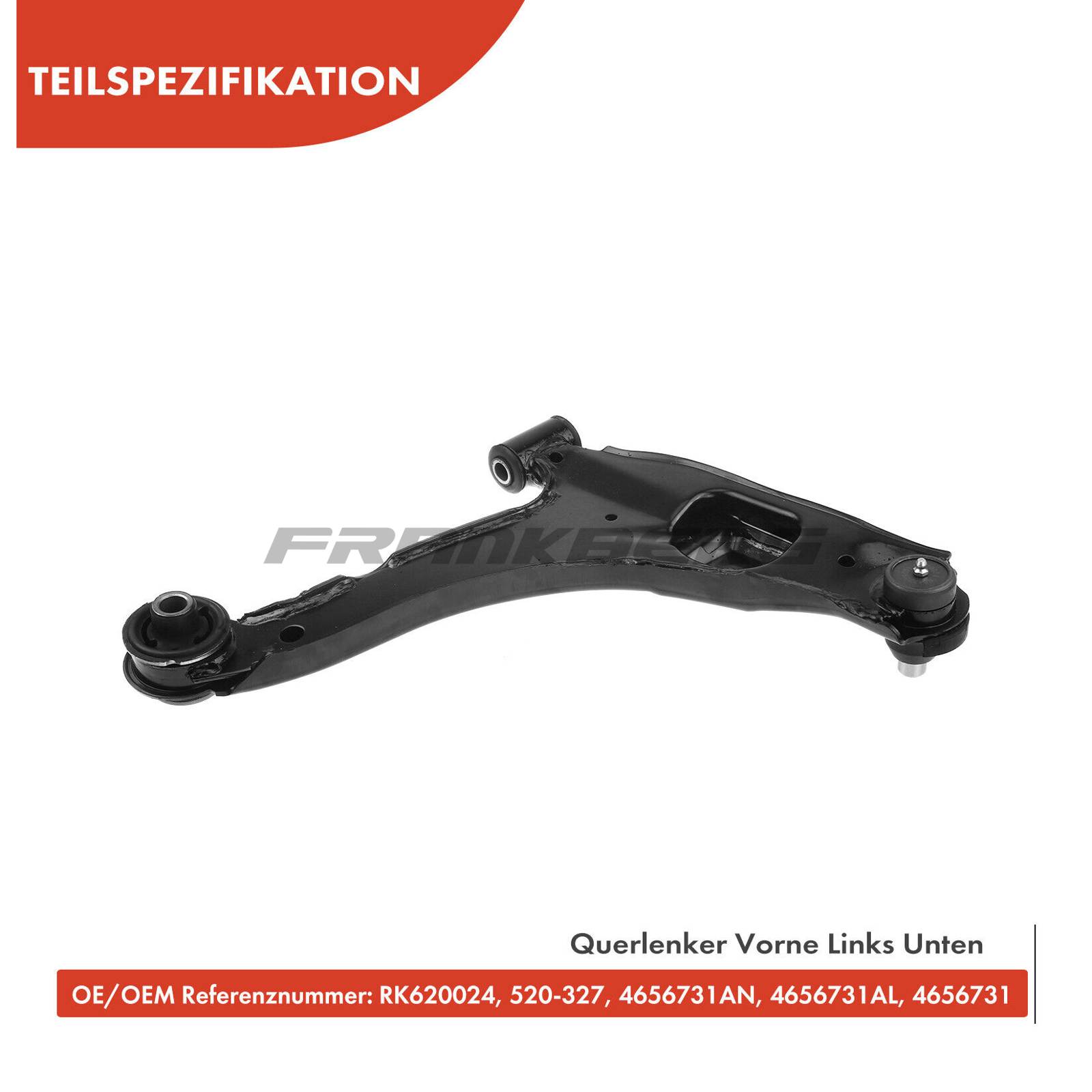 Control/Trailing Arm, wheel suspension